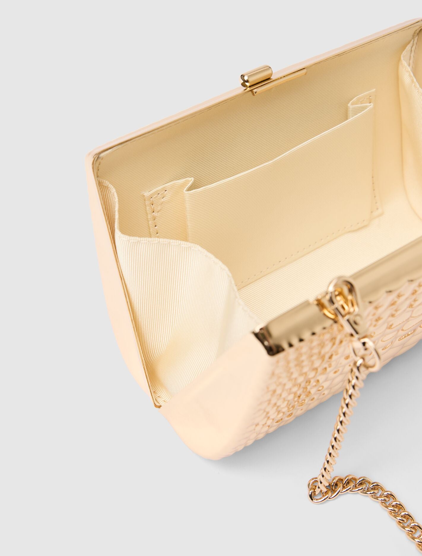 Mariam Metal Texture Clutch Forever New