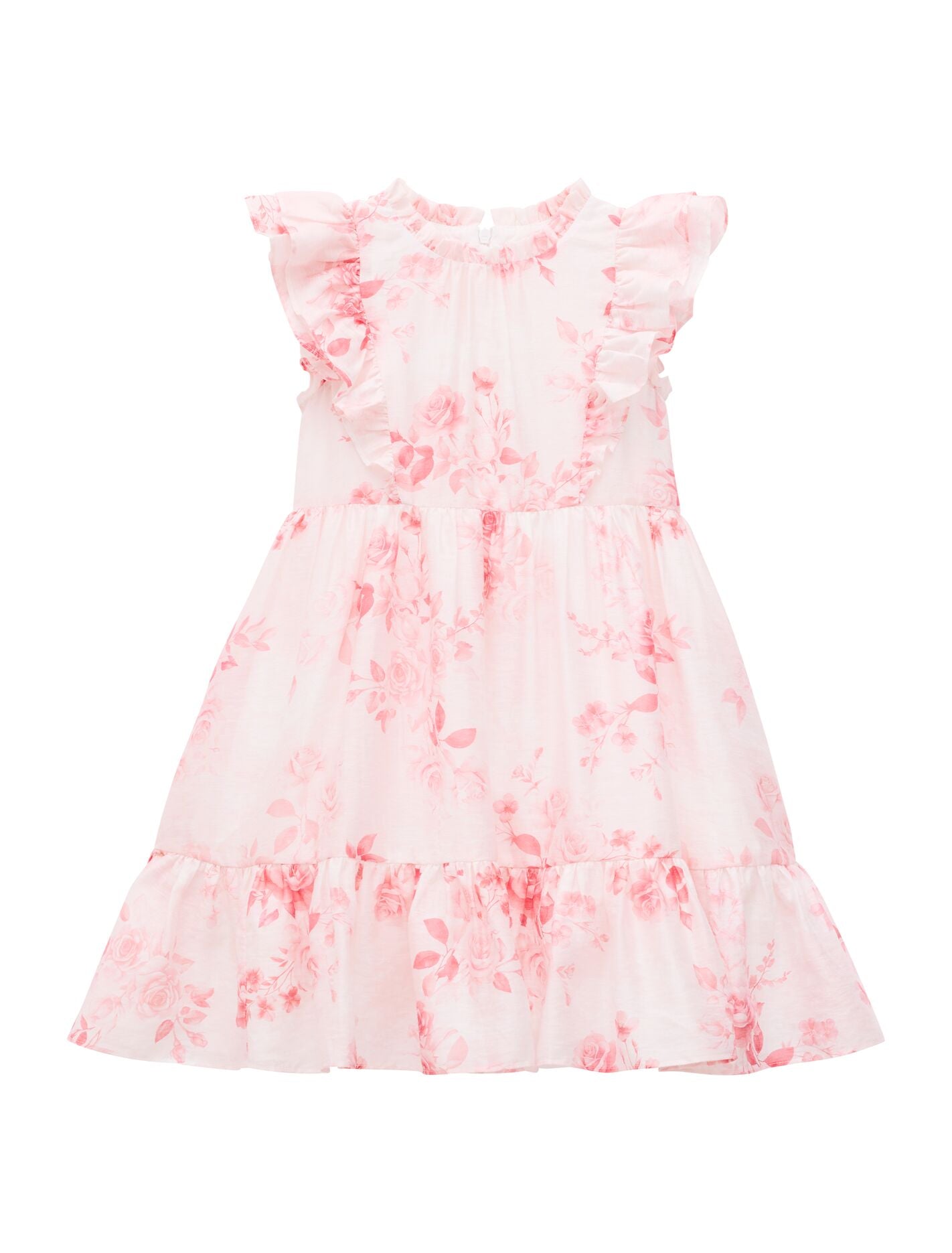 Evelyn Girls Flutter Sleeve Dress Forever New