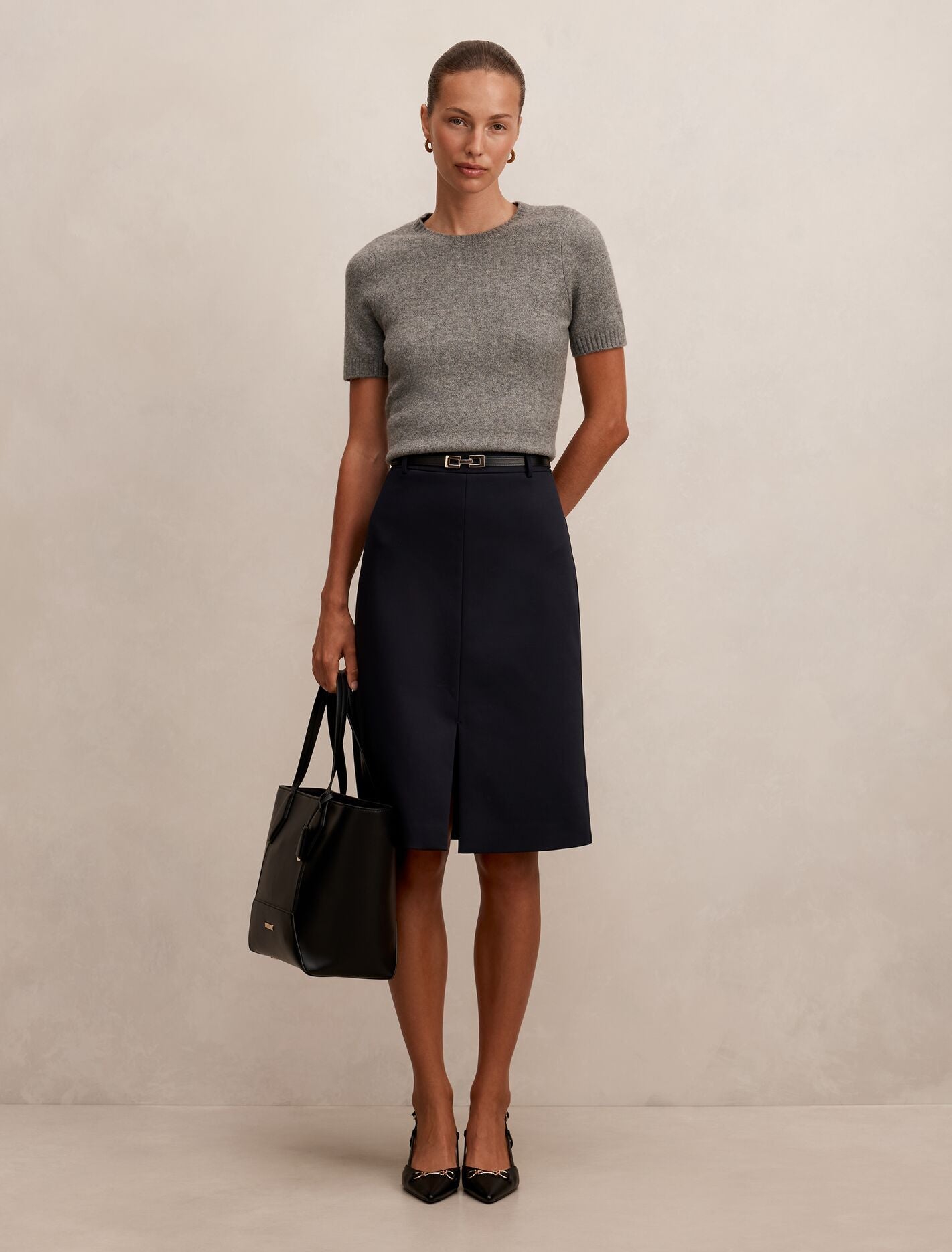 Lucy Belted Pencil Skirt Forever New