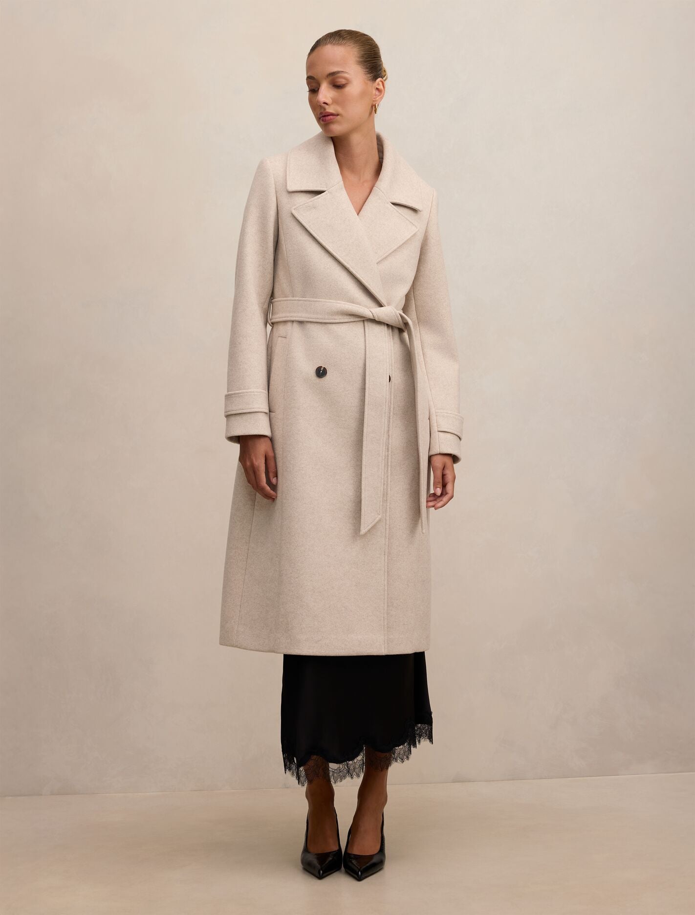 Sandy Belted Coat Forever New