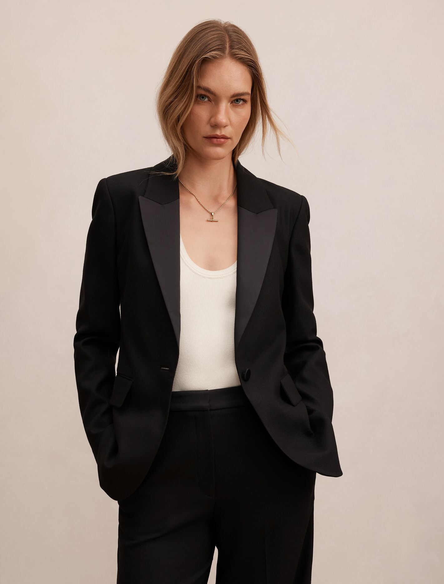 Tasmyn Tux Suit Blazer Black Suit Forever New