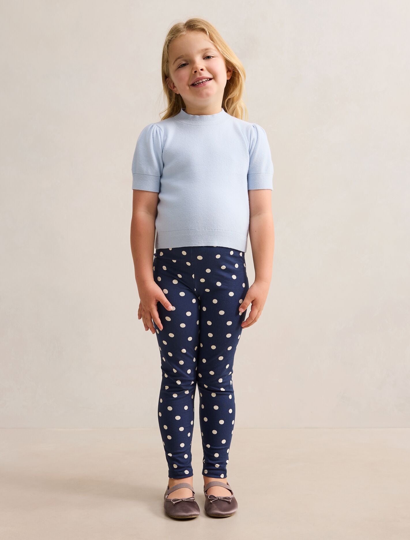 Ella Girls Puff Sleeve Knit T-shirt Forever New