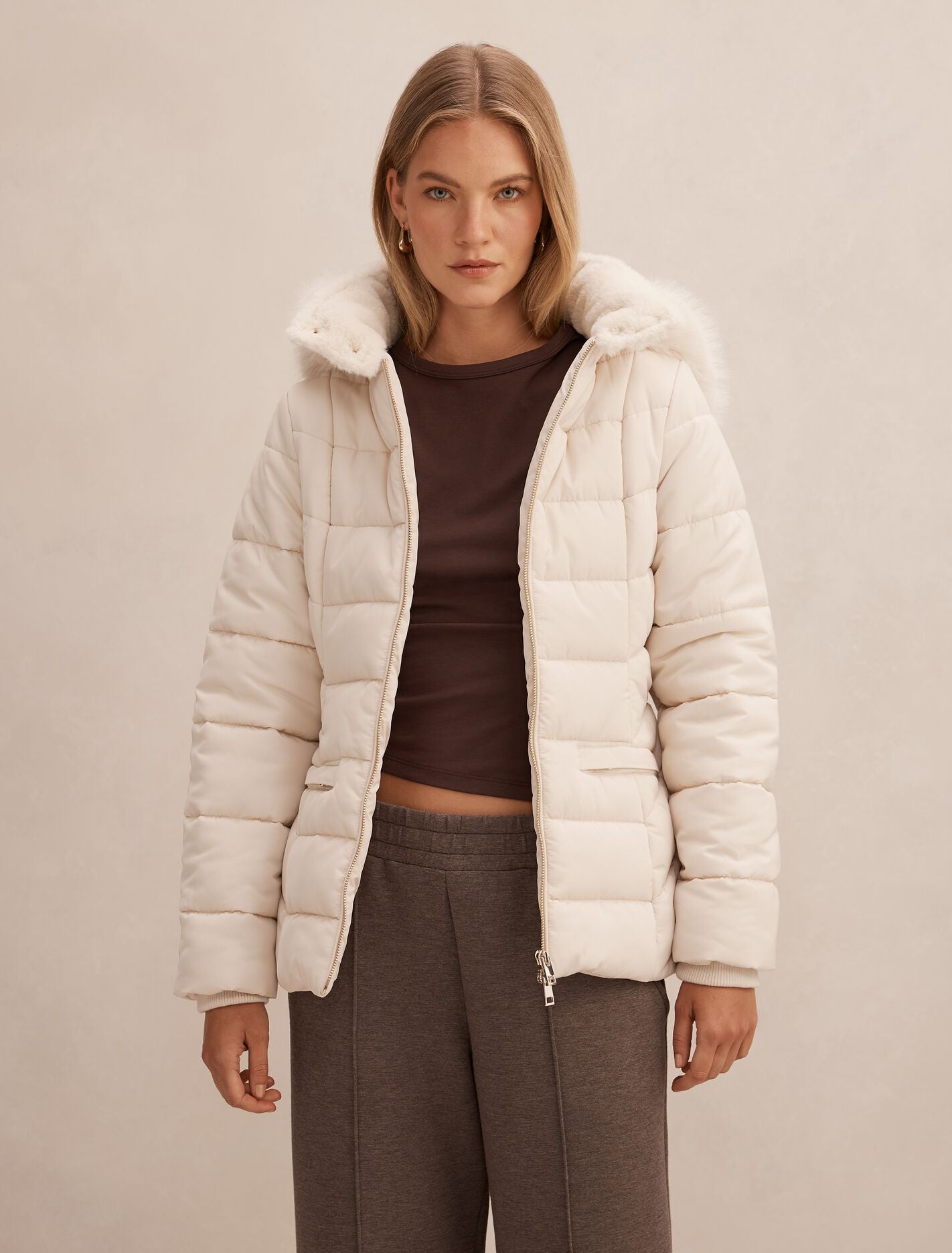Macey Short Puffer Jacket Forever New