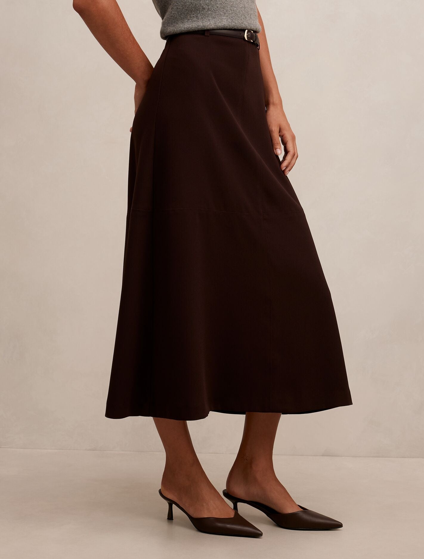Millie Belted Midi Skirt Forever New