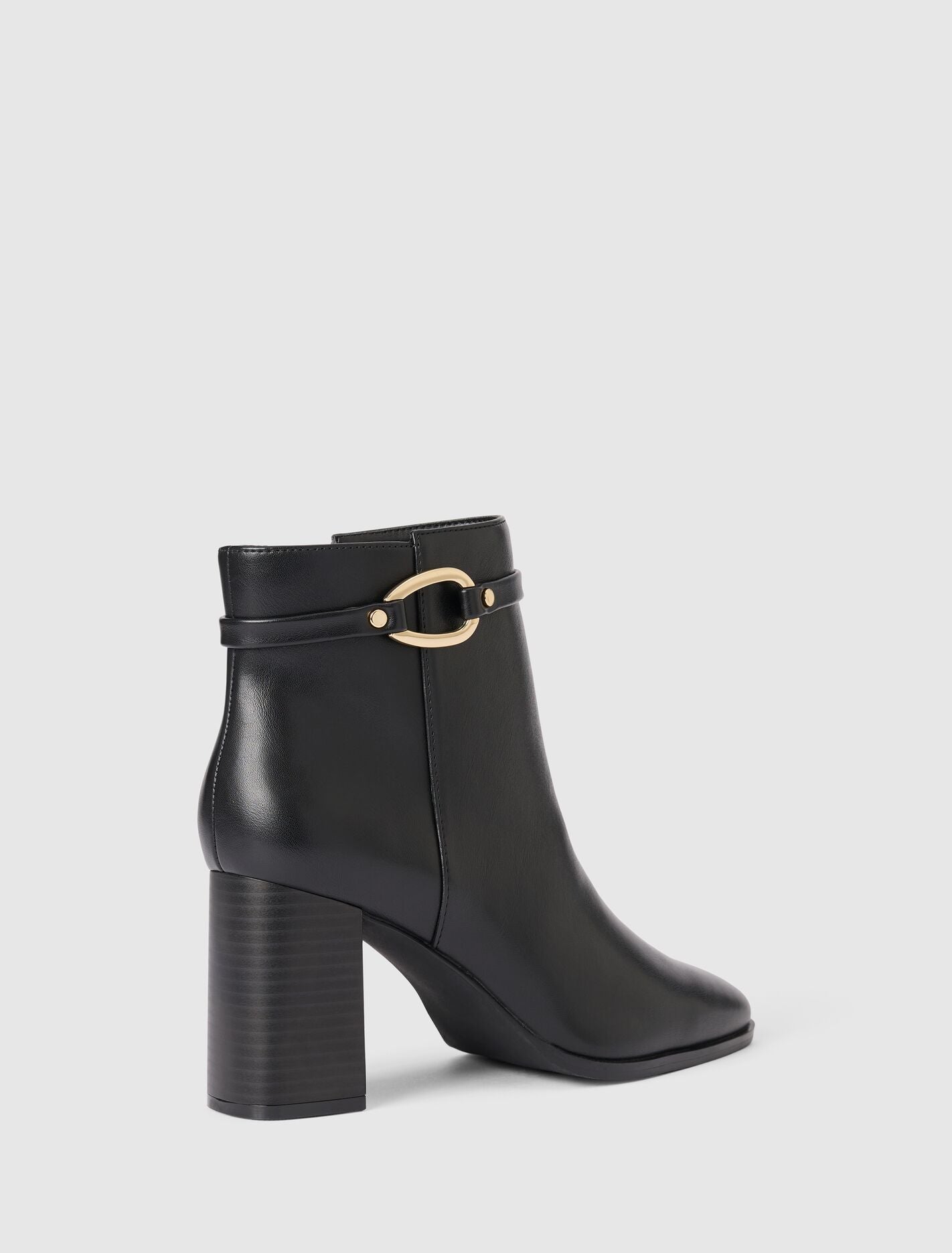 Rosanna Hardware Trim Heeled Ankle Boot Forever New