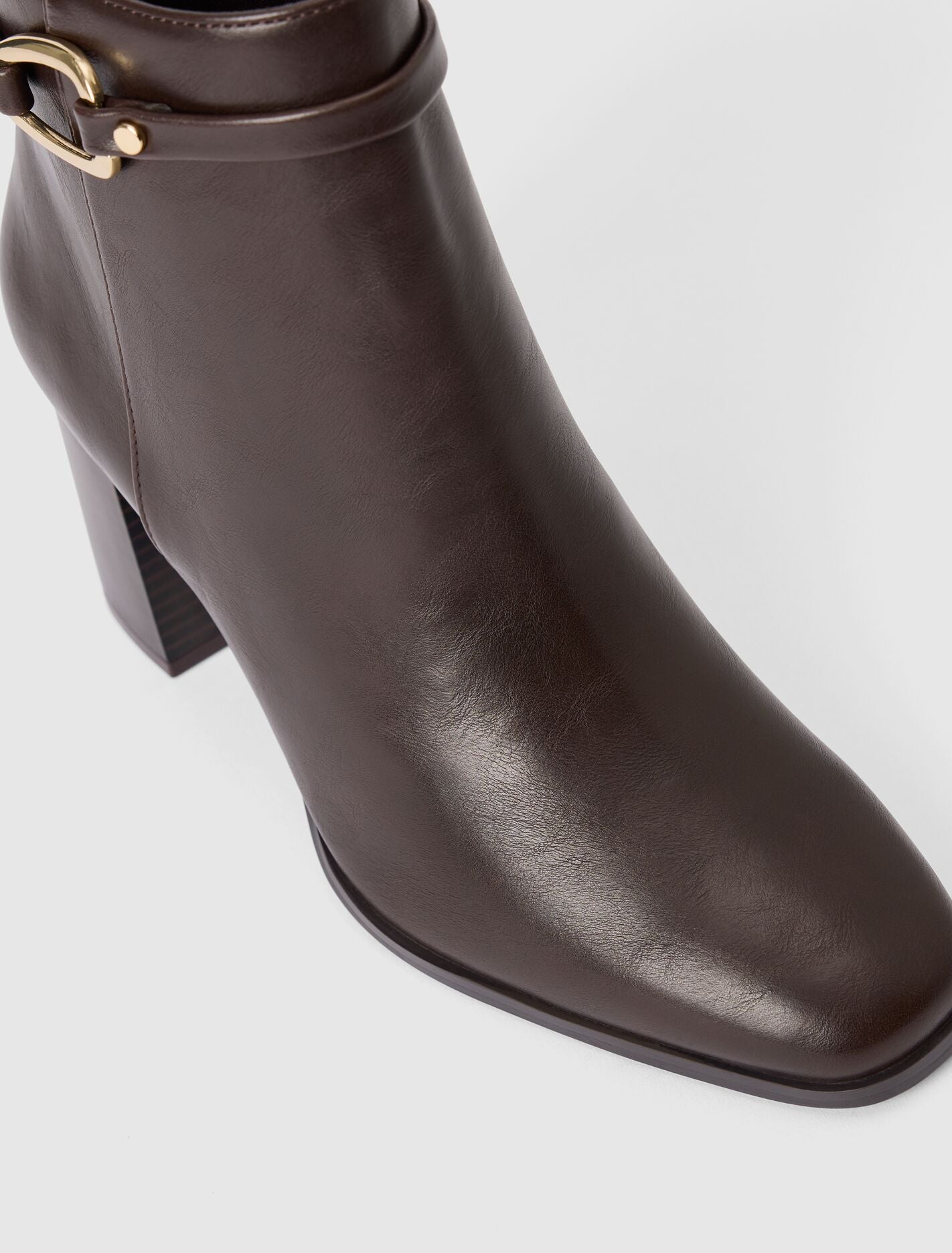 Rosanna Hardware Trim Heeled Ankle Boot Forever New