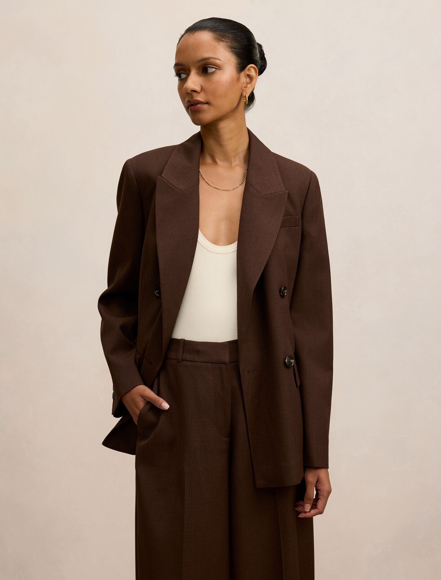 Harper Petite Double Breasted Blazer Forever New