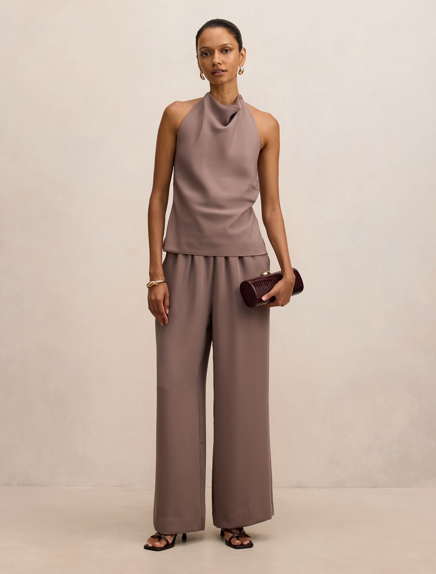 Evelyn Petite Halter Backless Top Forever New