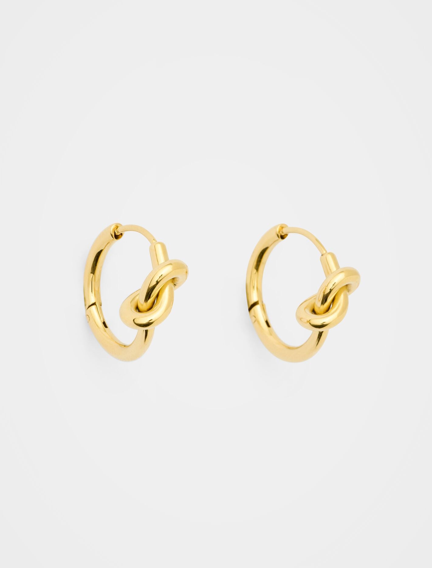 Kate Knotted Hoop Earrings 0 Gold Plated Forever New