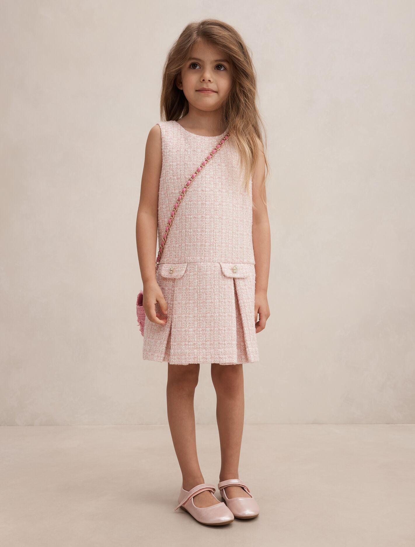 Audrey Girls Tweed Shift Dress Forever New