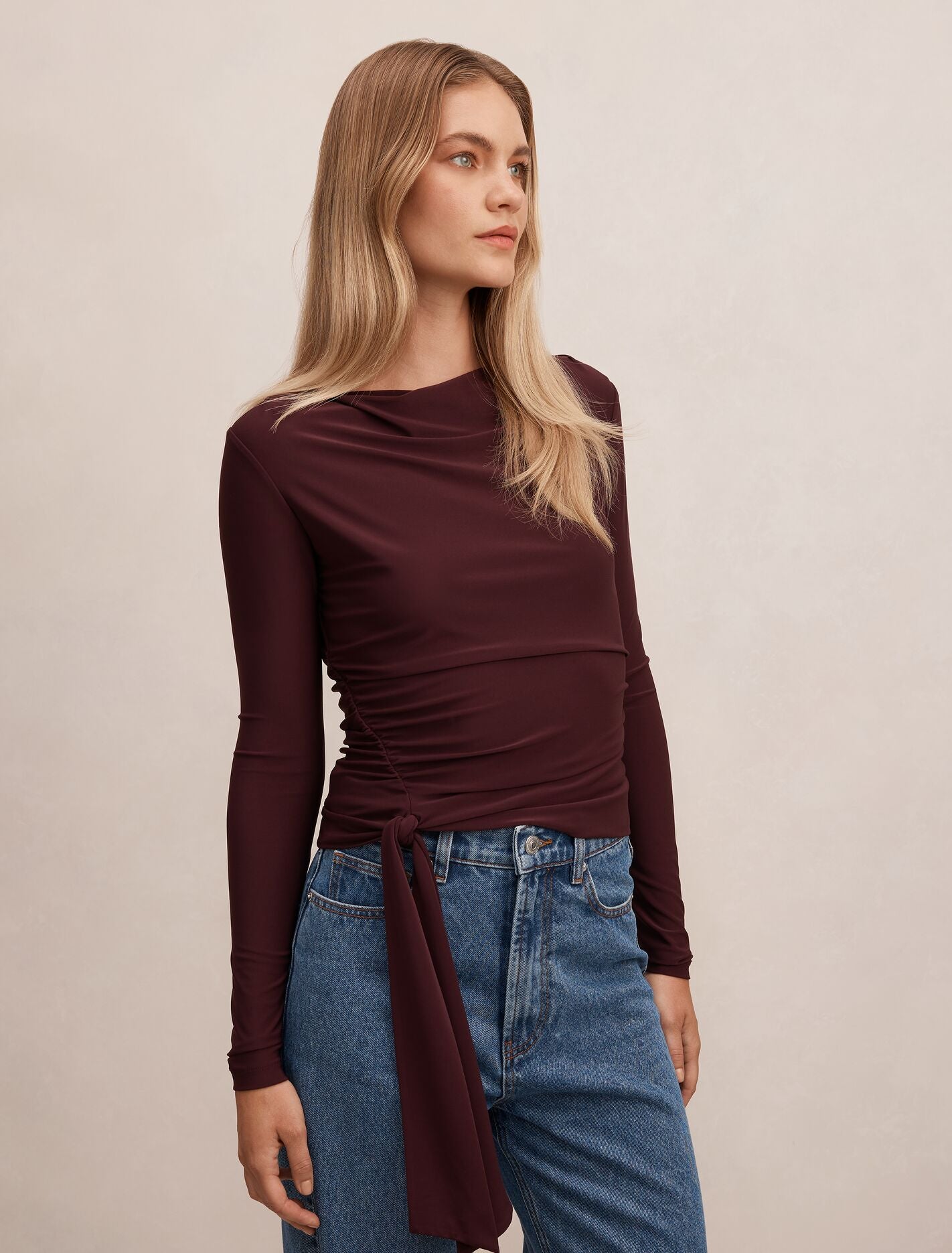 Lexi Tie Long Sleeve Top Forever New