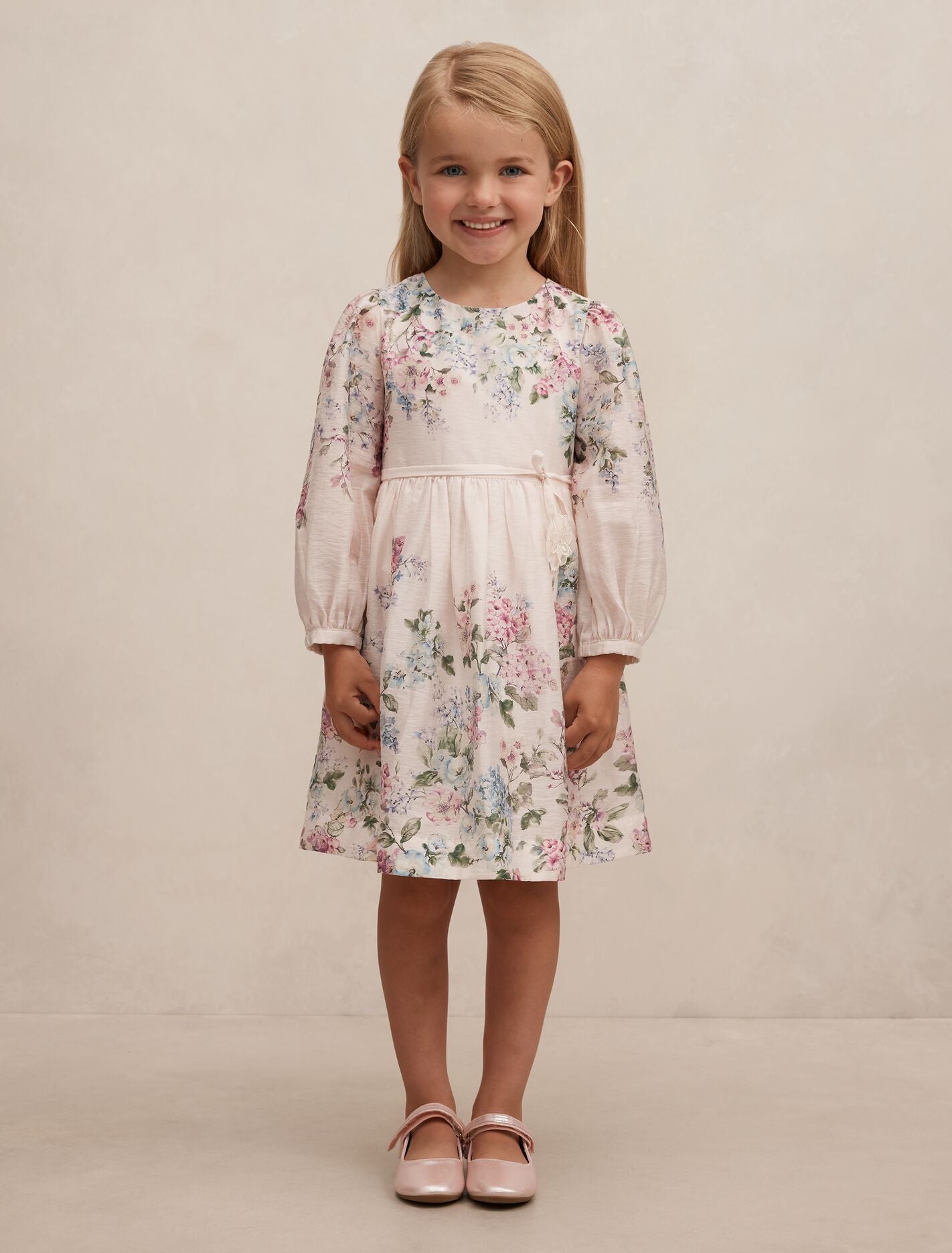 Liliana Girls Long Sleeve Dress Hampshire Floral Forever New