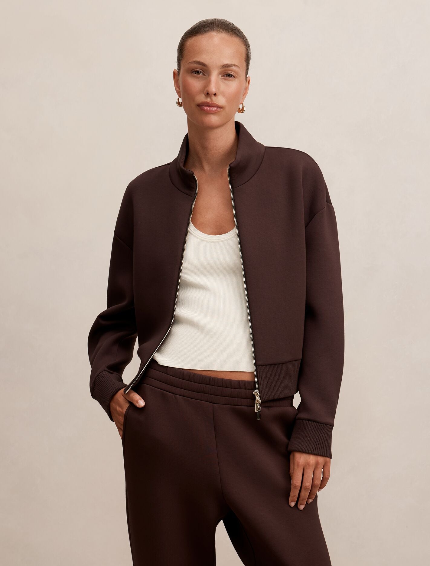 Hannah Zip Lounge Jacket Forever New