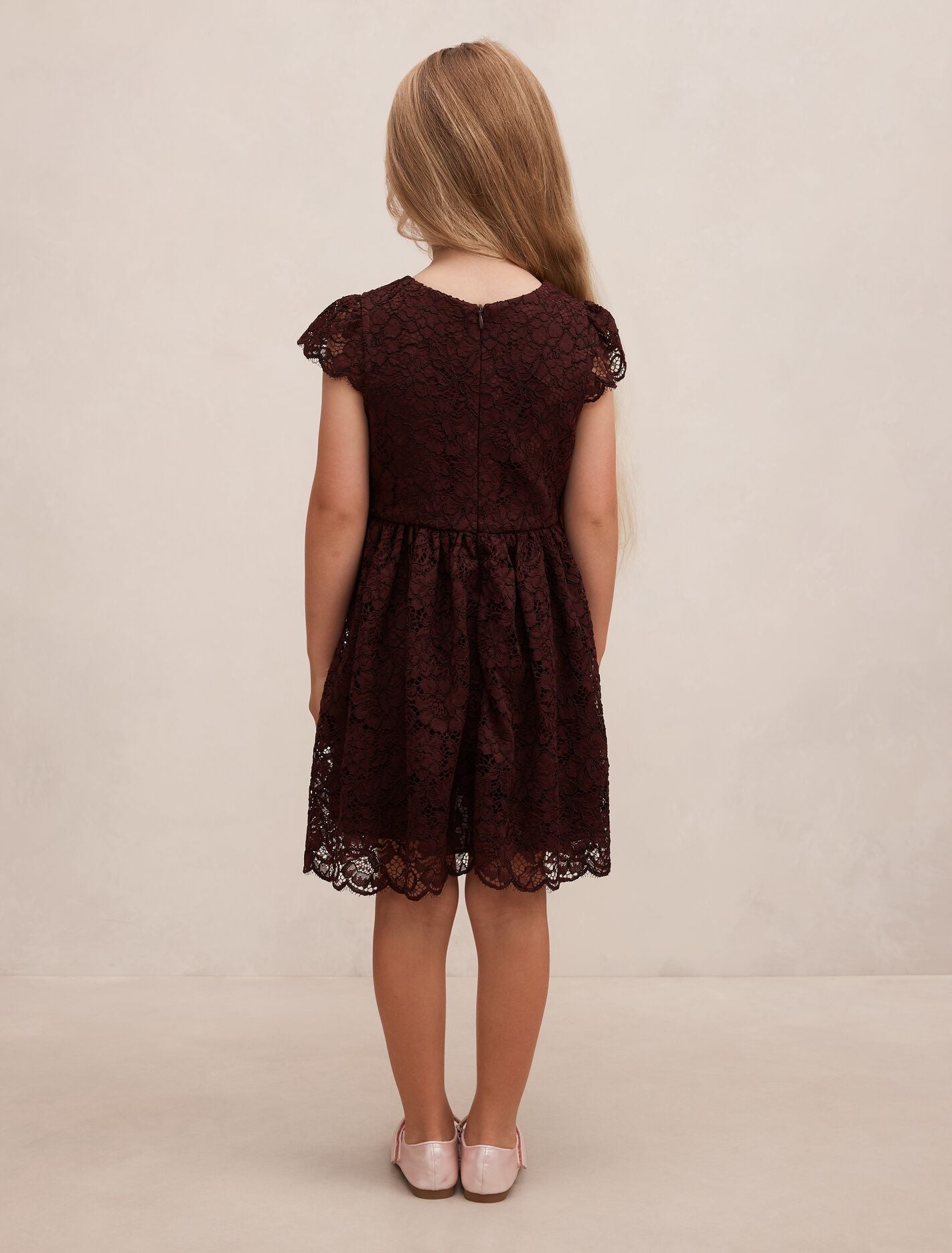 Opal Girls Lace Cap Sleeve Dress Forever New