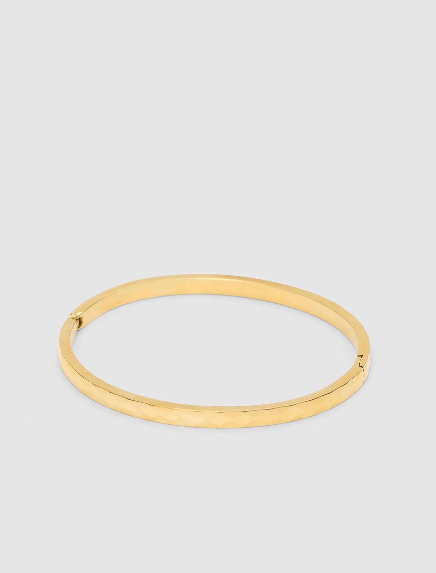 Talia Textured Hinge Bangle 0 Gold Plated Forever New