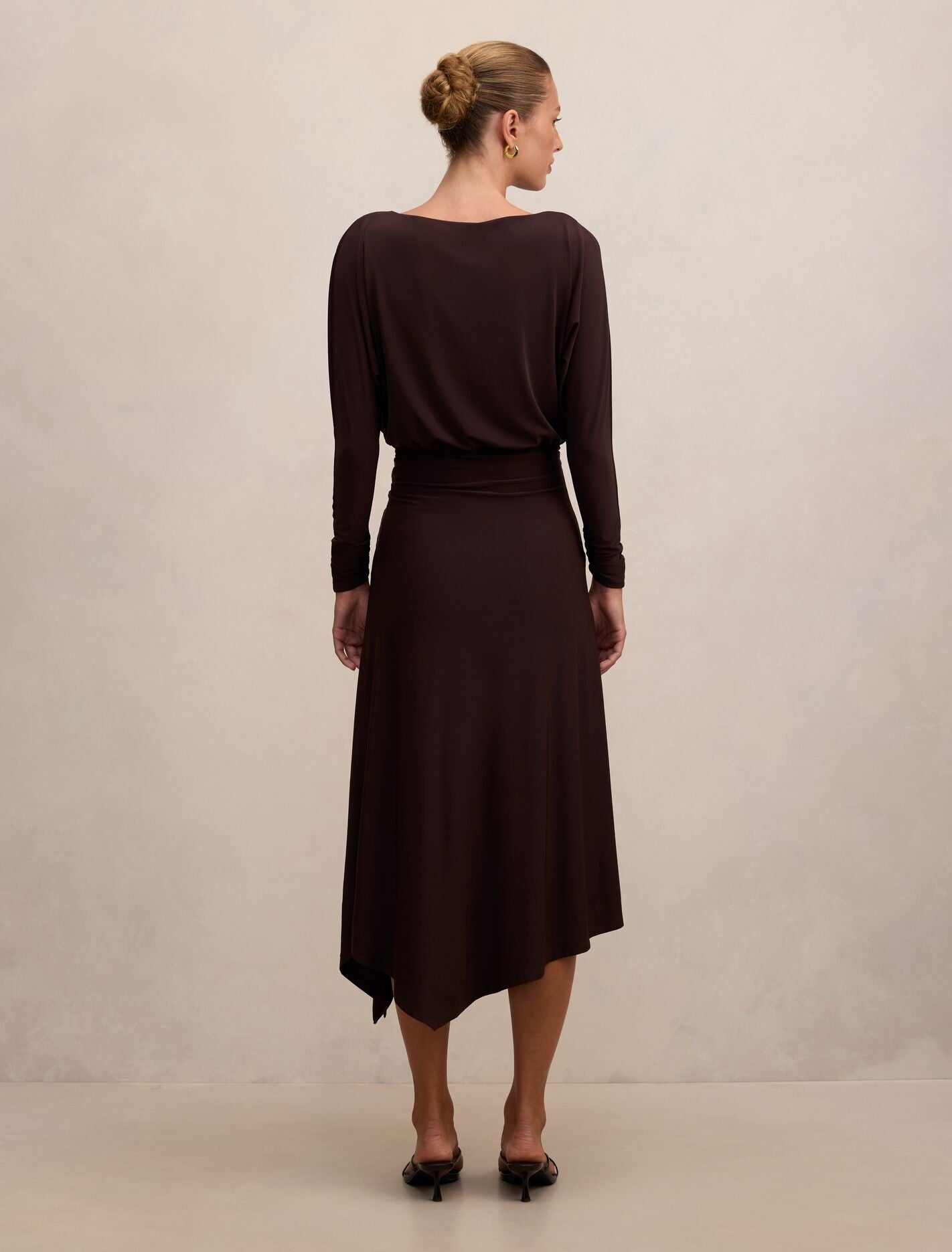 Ida Draped Jersey Midi Dress Forever New