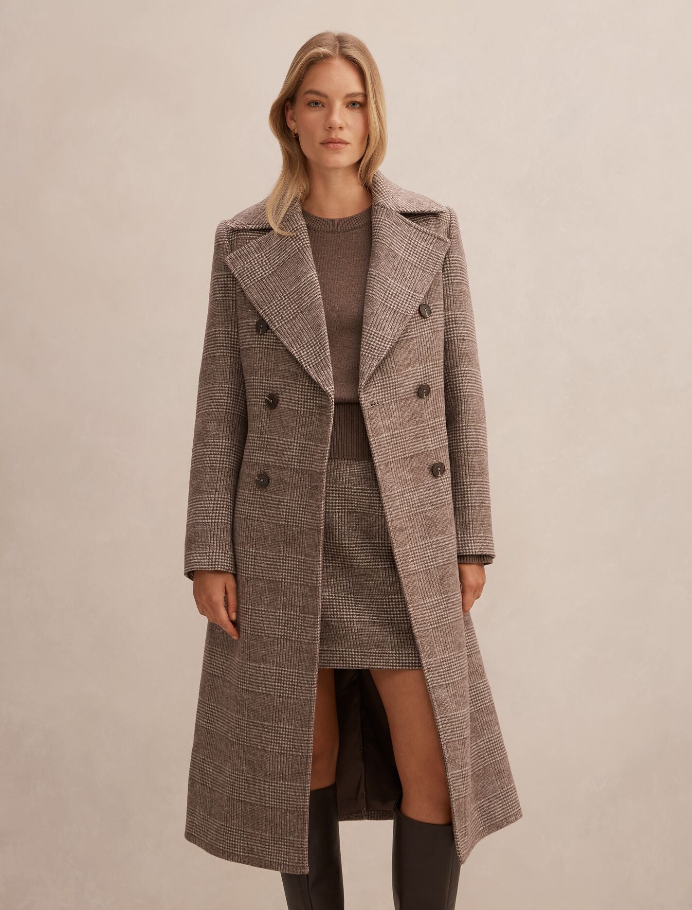 Charlie Check Coat Forever New