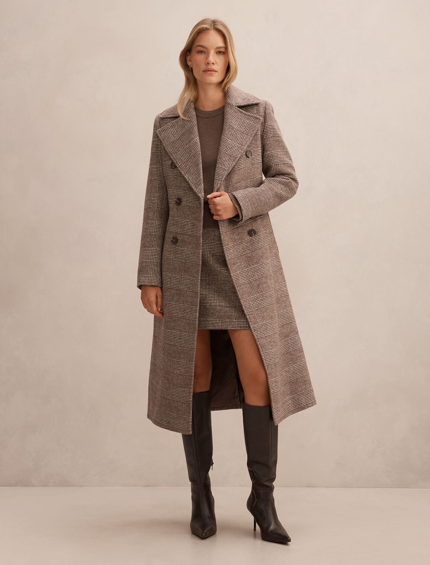 Charlie Check Coat Forever New