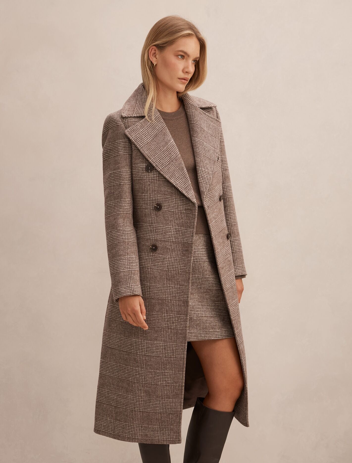 Charlie Check Coat Forever New