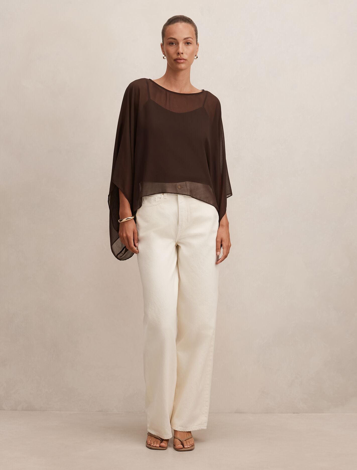 Gia Sheer Cape Top Forever New