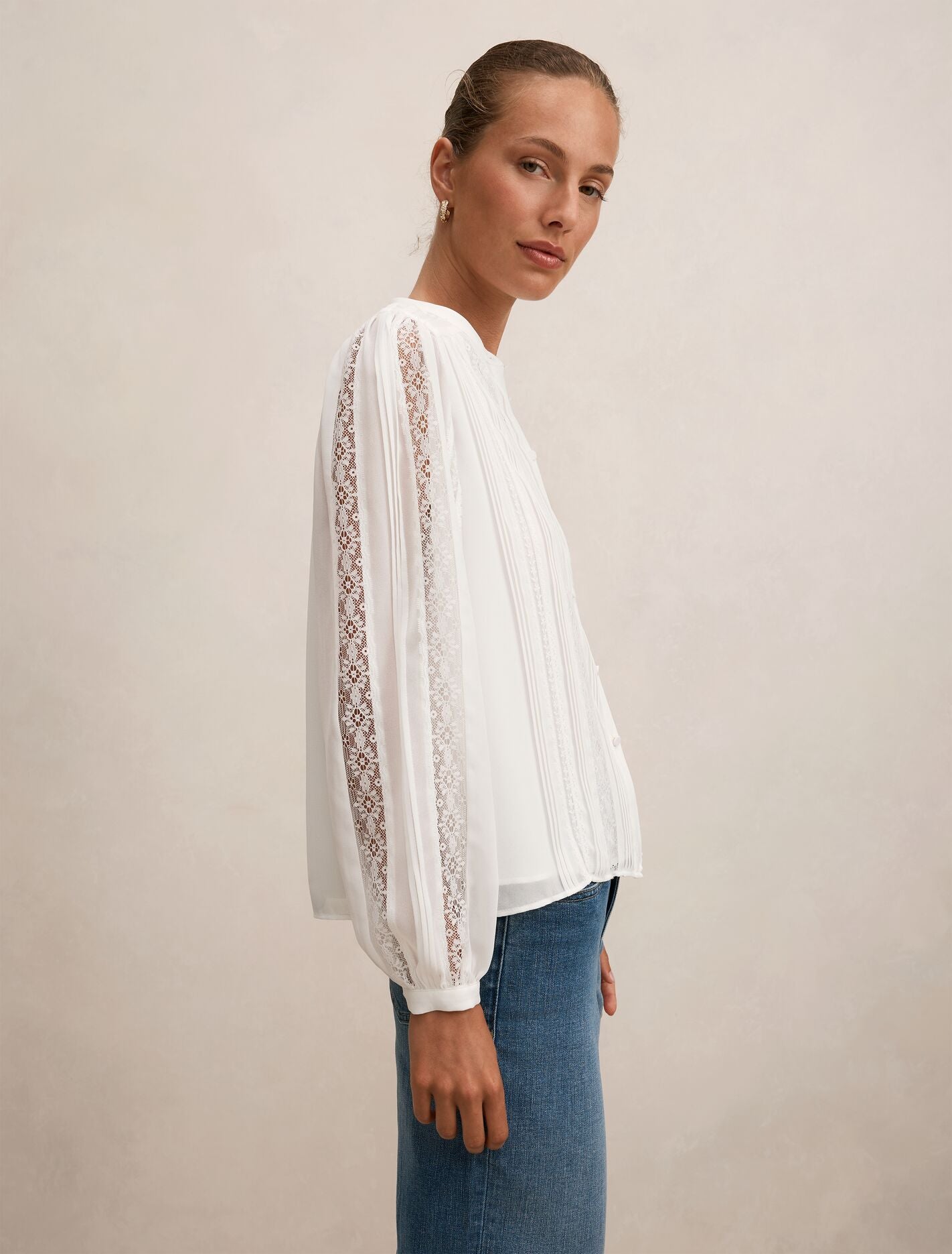 Alexis Lace Trim Blouse Forever New