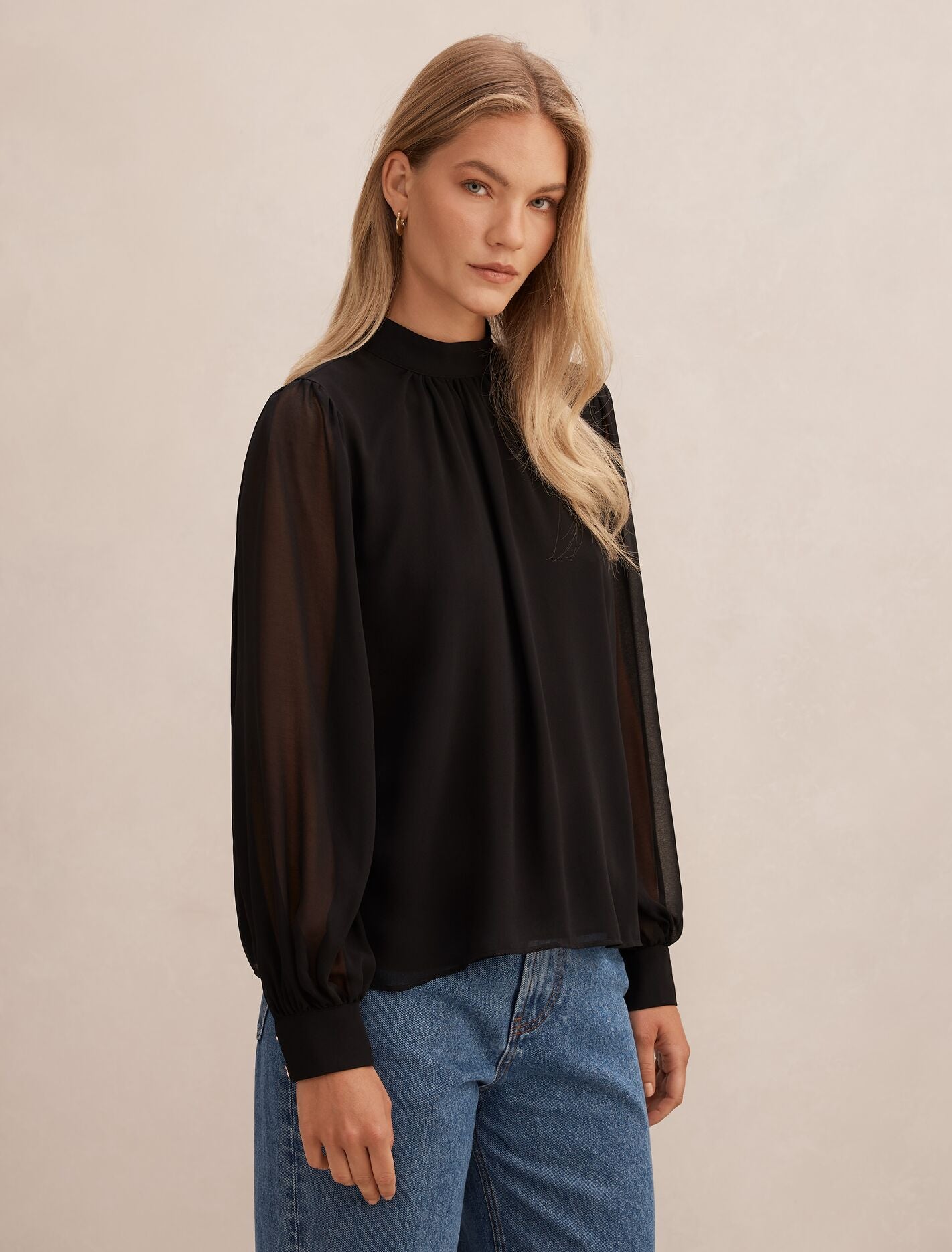 Deja Sheer Blouse Forever New