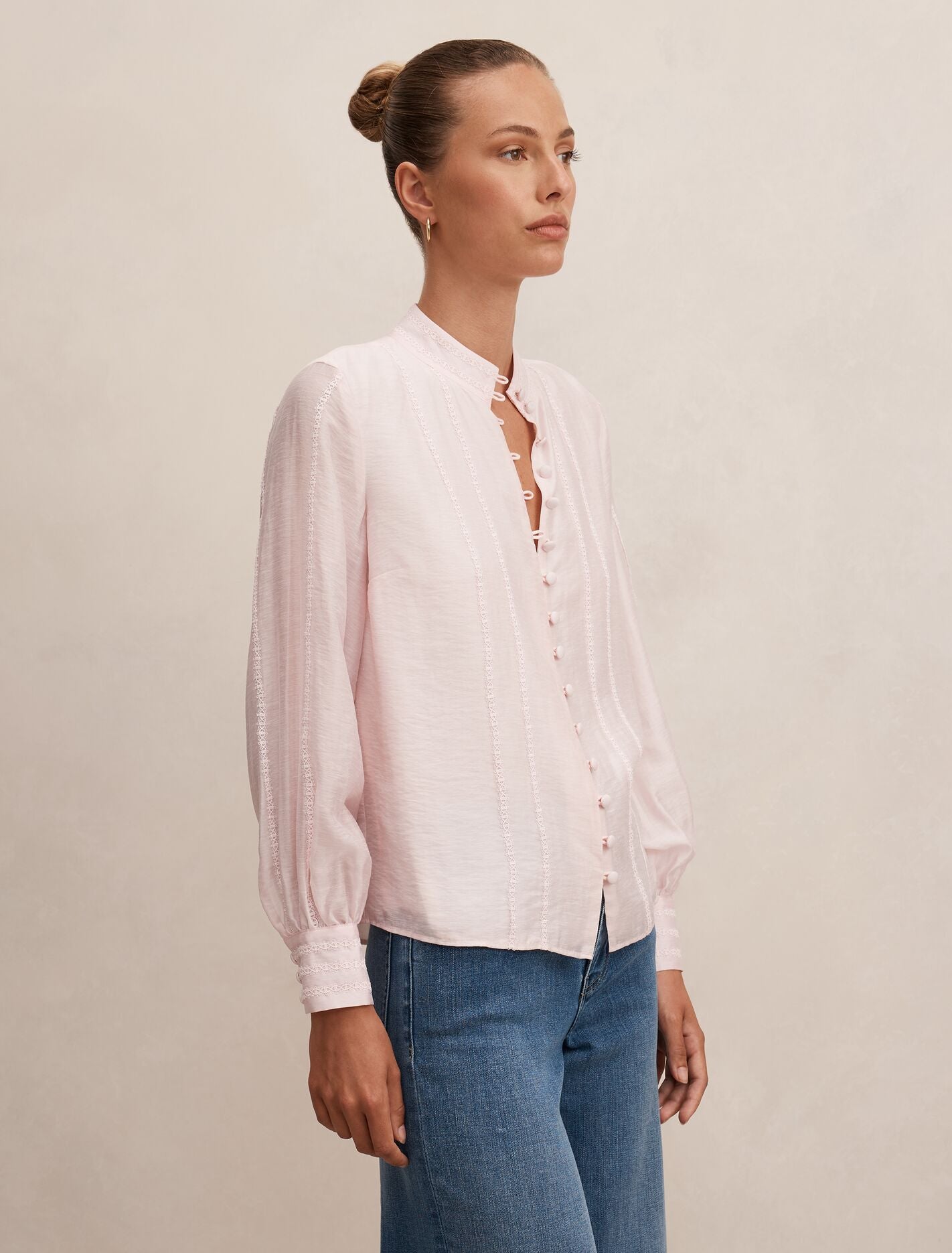 Astra Lace Trim Blouse Forever New