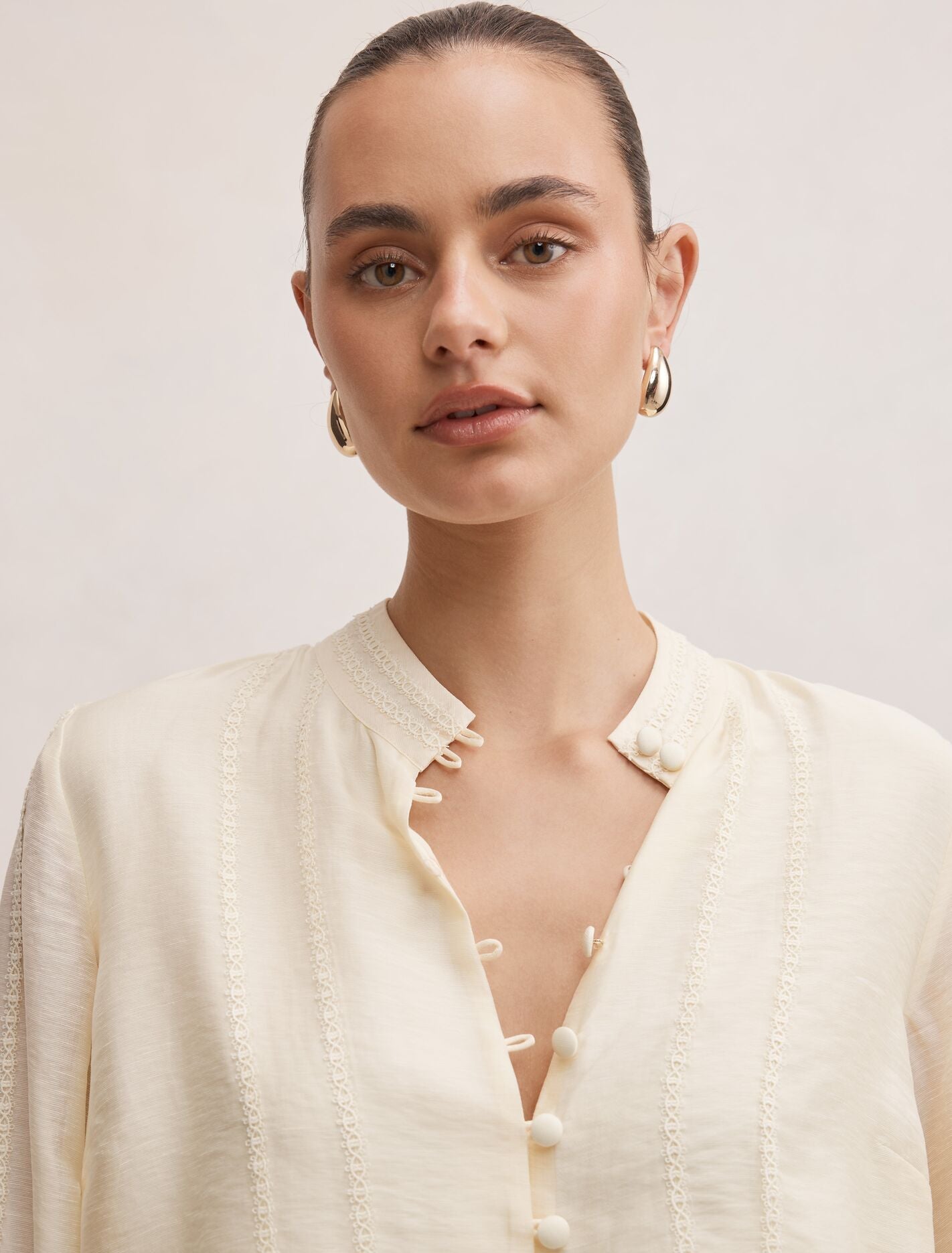 Astra Lace Trim Blouse Forever New