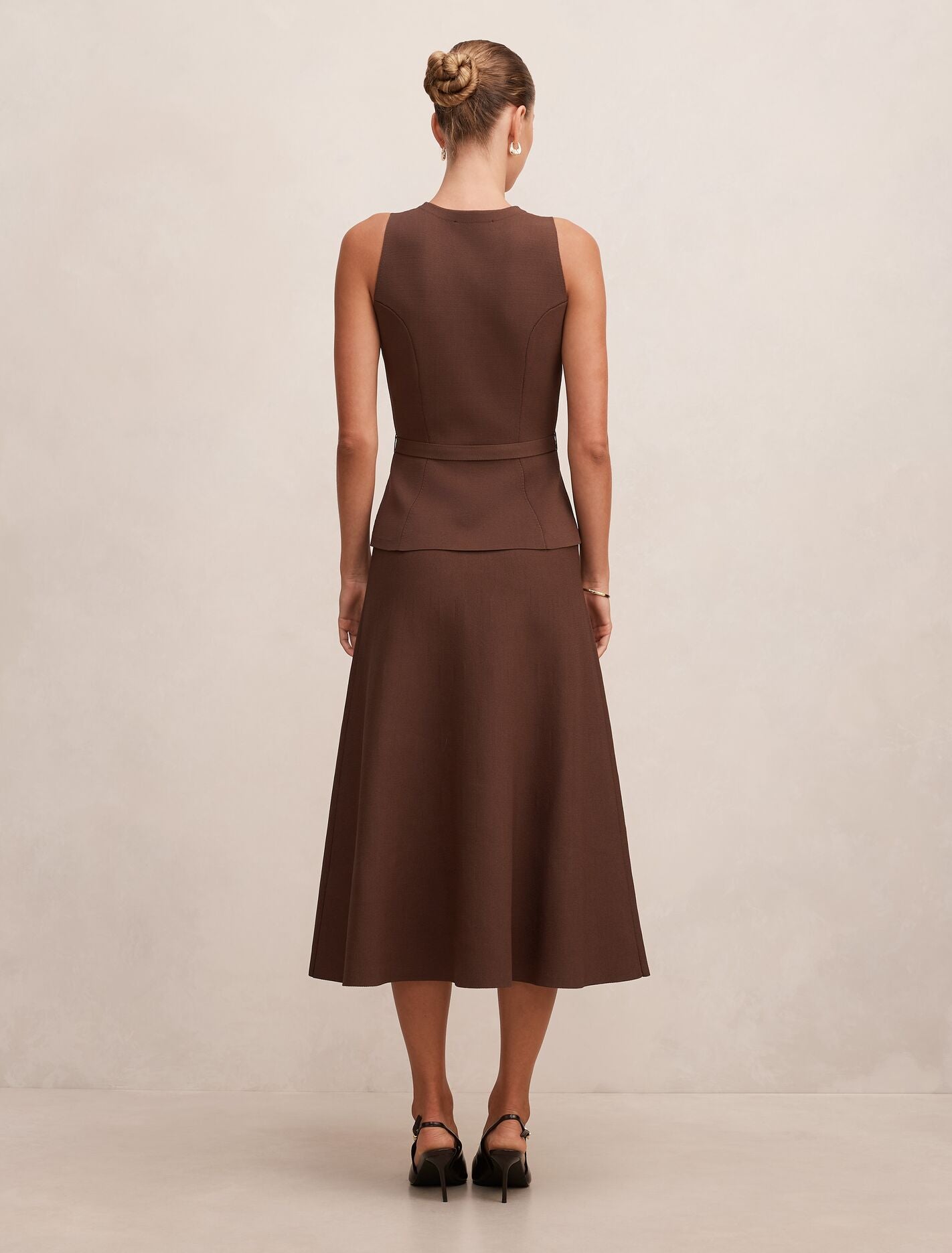 Amelia Layered A-Line Midi Dress Forever New