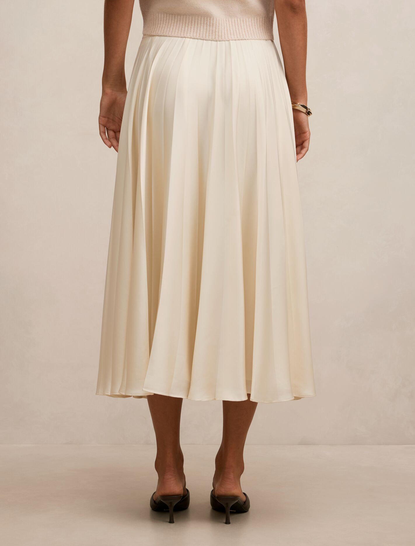 Danielle Pleated Midi Skirt Forever New
