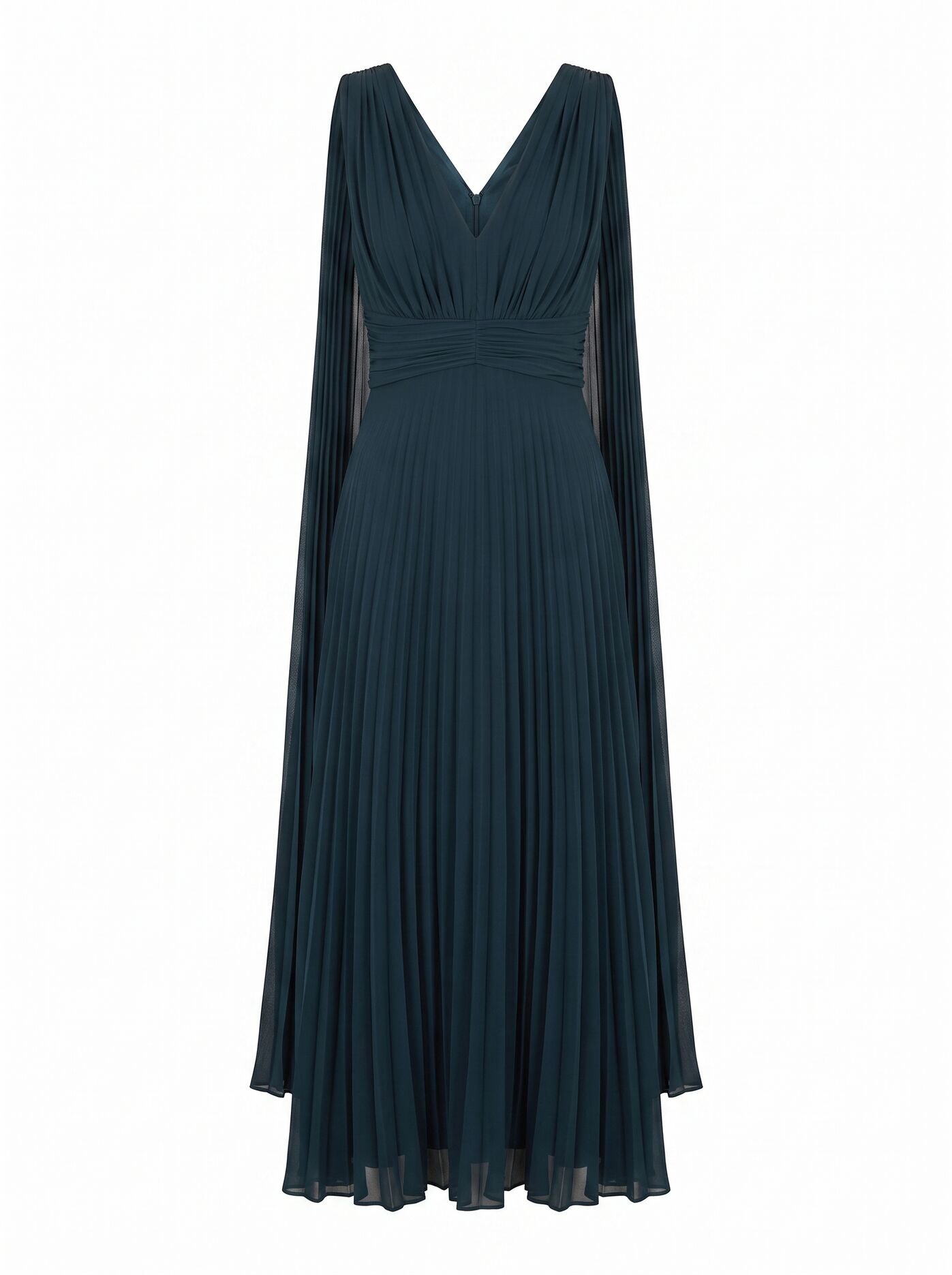 Leia Pleated Cape Maxi Dress Forever New