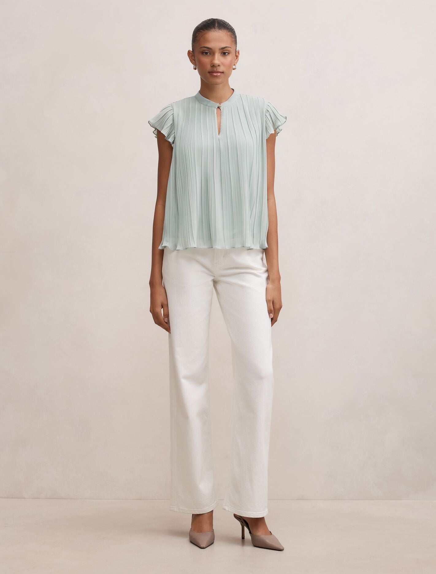 Autumn Flutter Sleeve Blouse Forever New