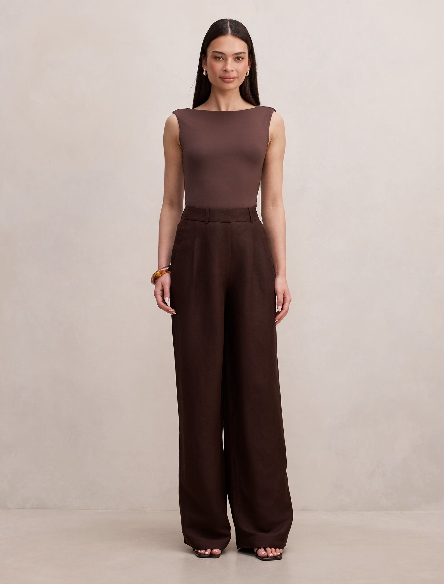 Eva Linen Wide Leg Pants Forever New