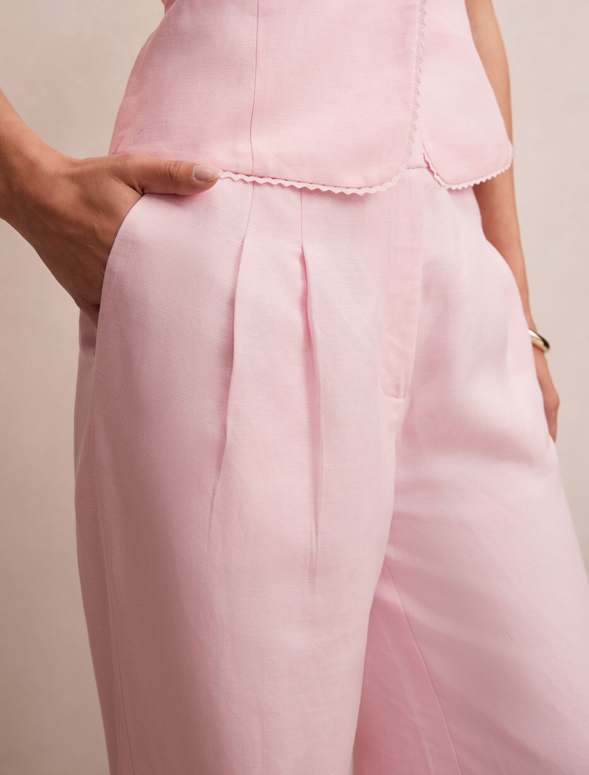 Eva Linen Wide Leg Pants Forever New