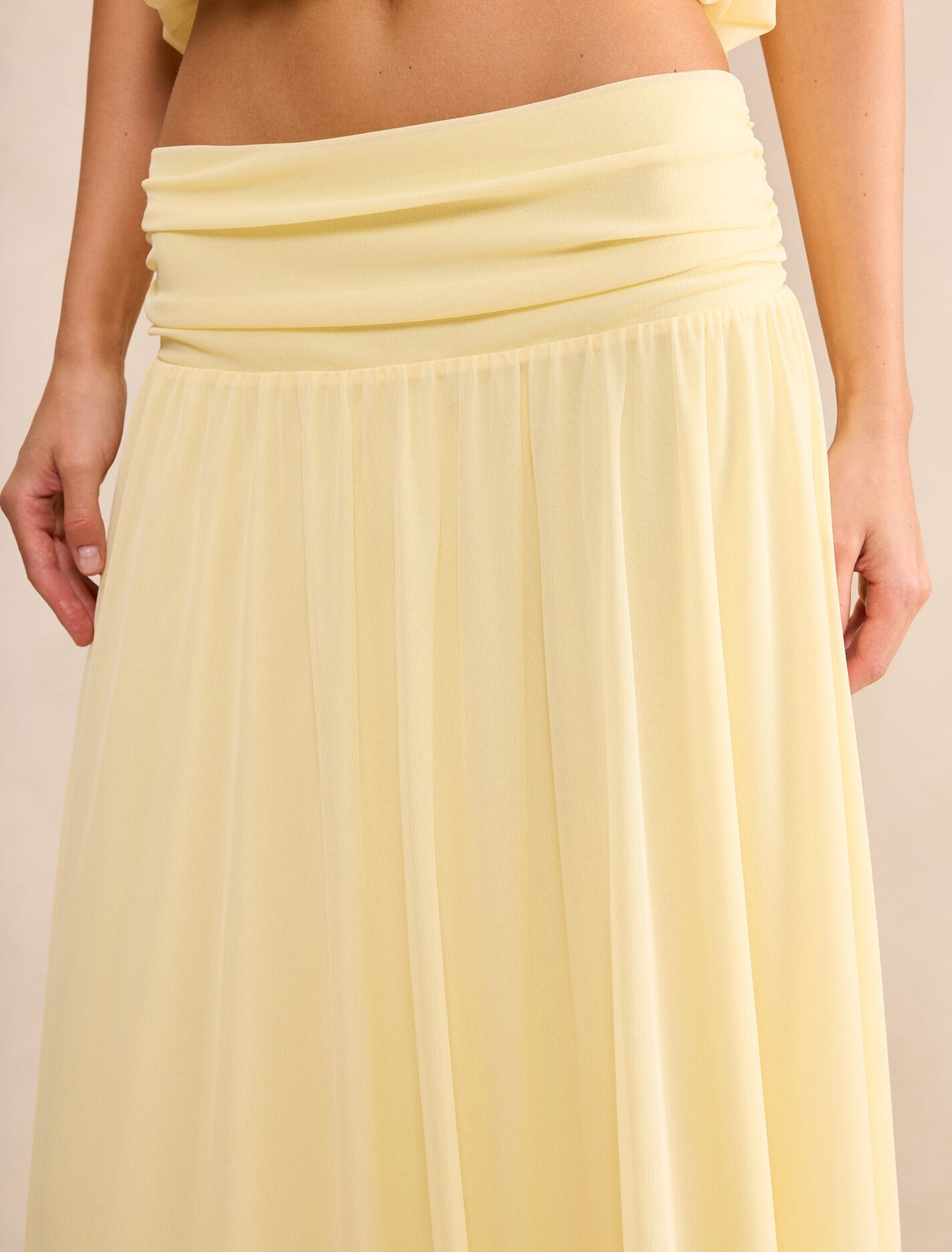 Layne Gathered Basque Maxi Skirt Forever New