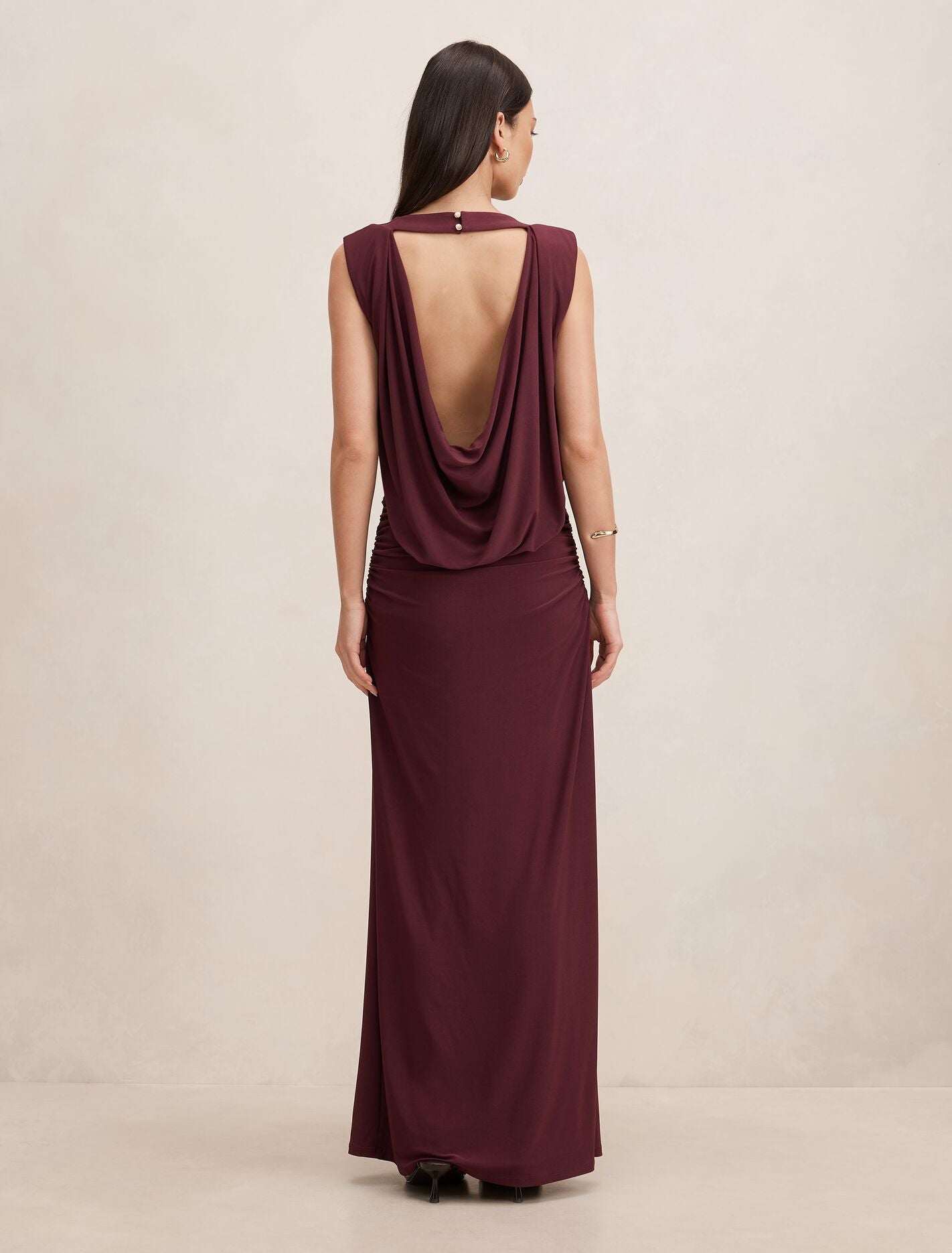 Leni Draped Backless Dress Forever New