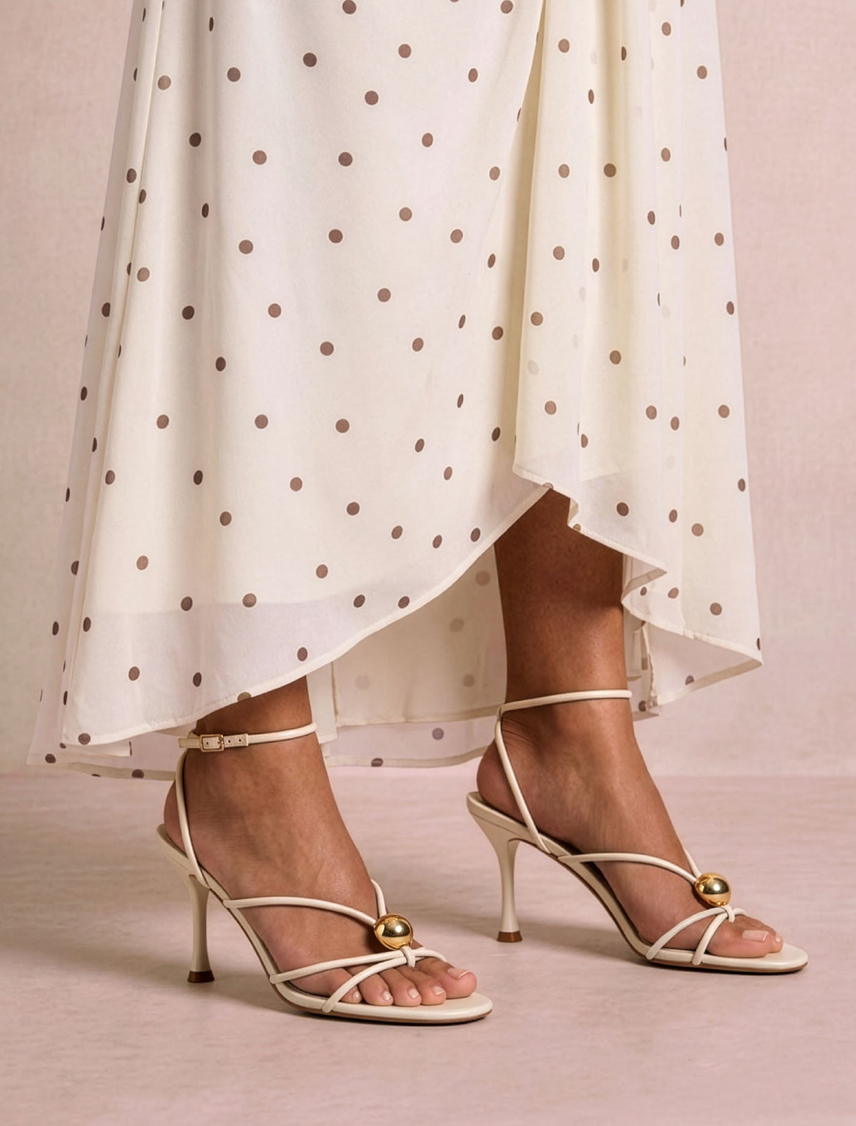 Summer Strappy Metal Trimmed Heeled Sandal Forever New