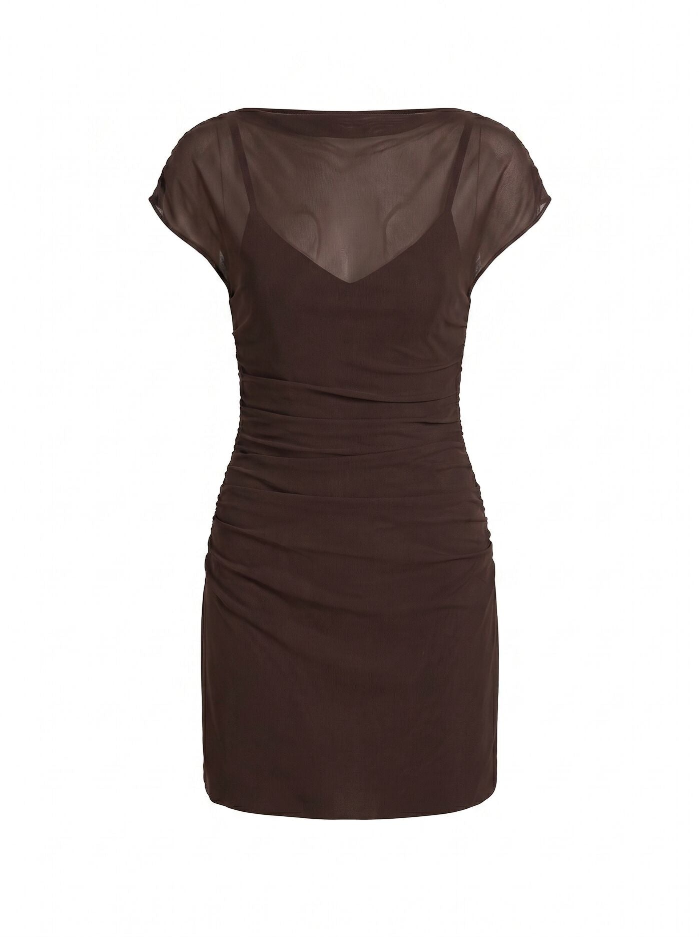 Vivianna Mesh Overlay Mini Dress Forever New