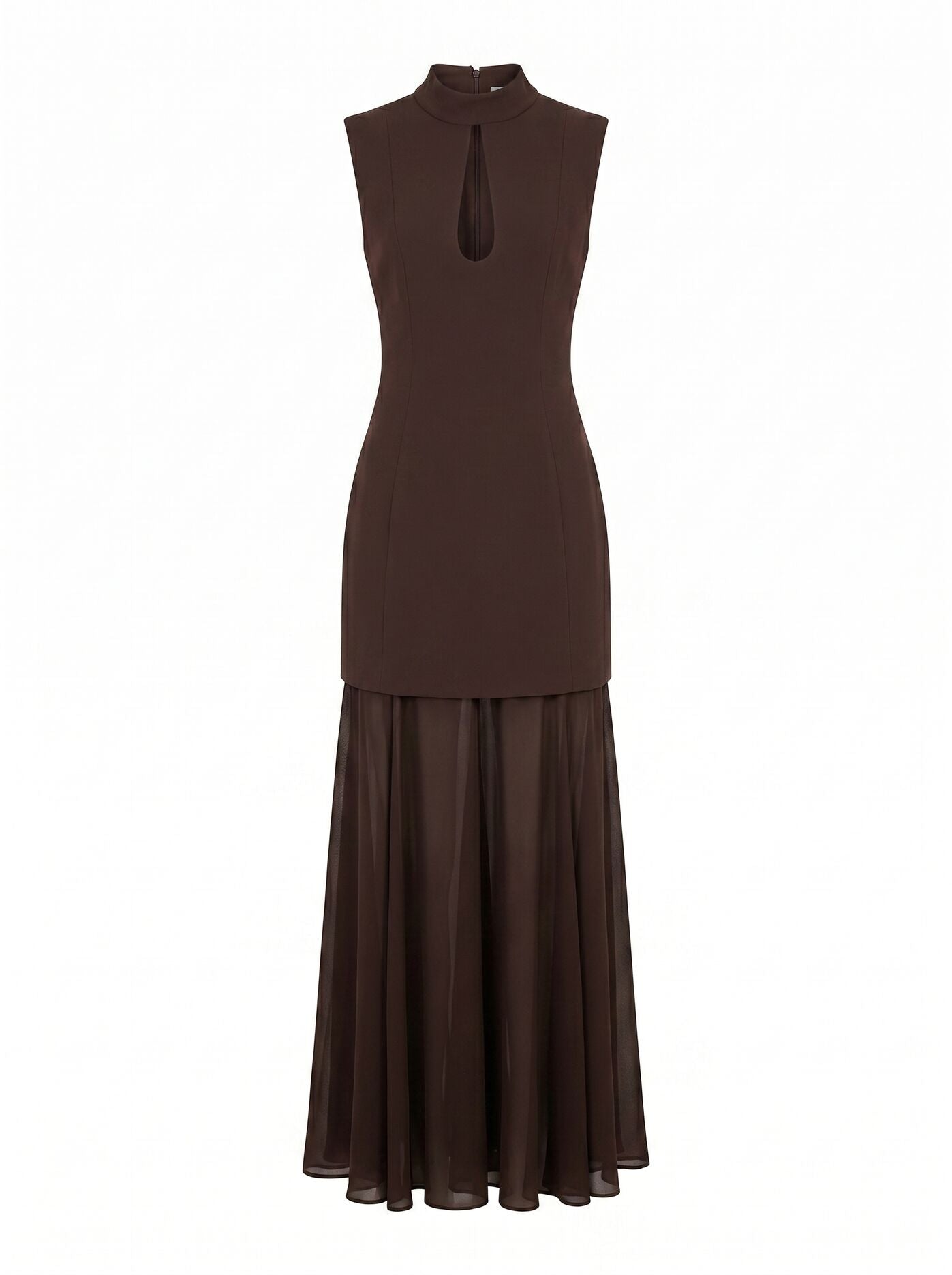 Pearl Petite High Neck Underlay Dress Forever New