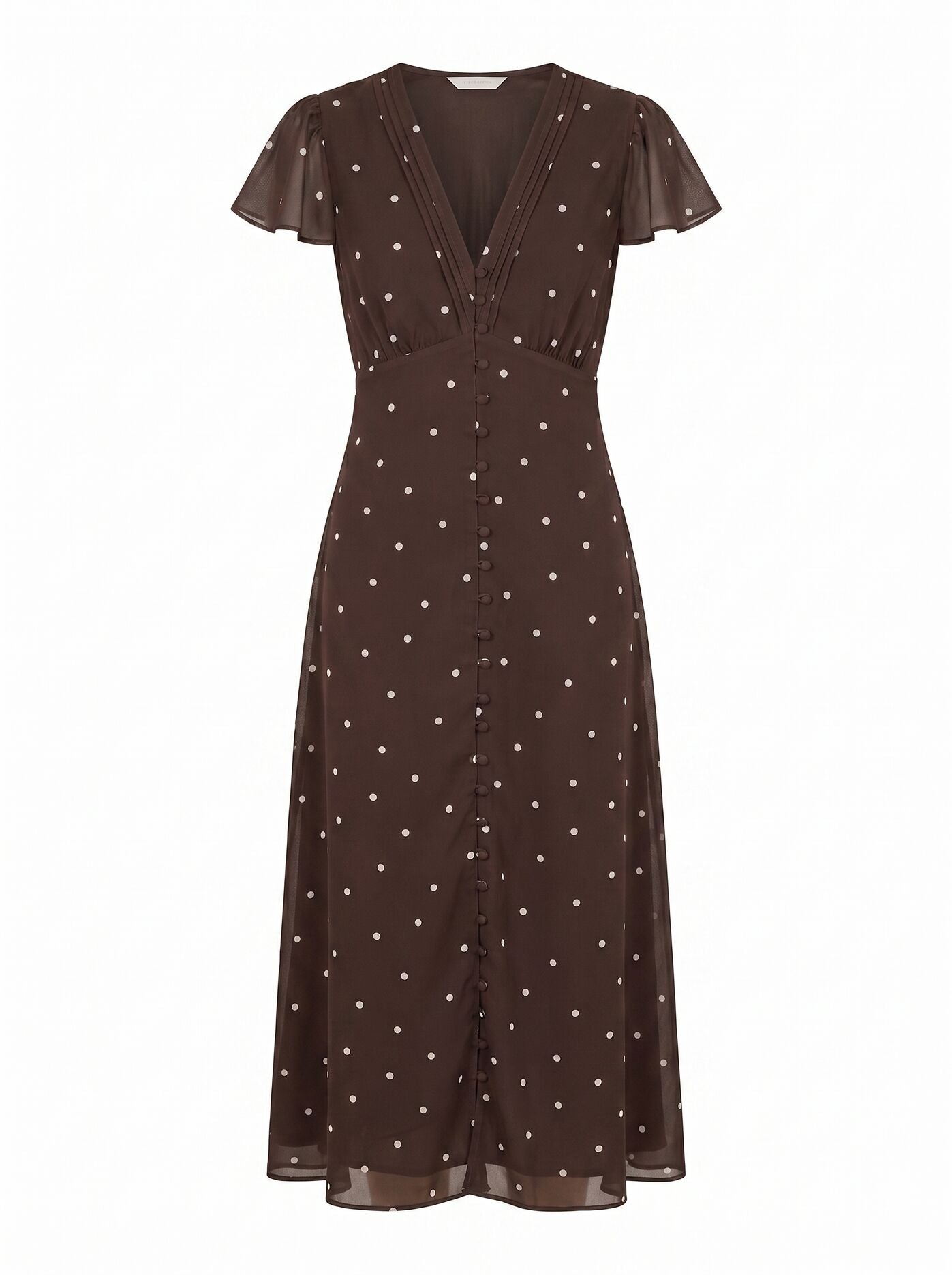 Ardelia Petite Flutter Sleeve Midi Dress Forever New