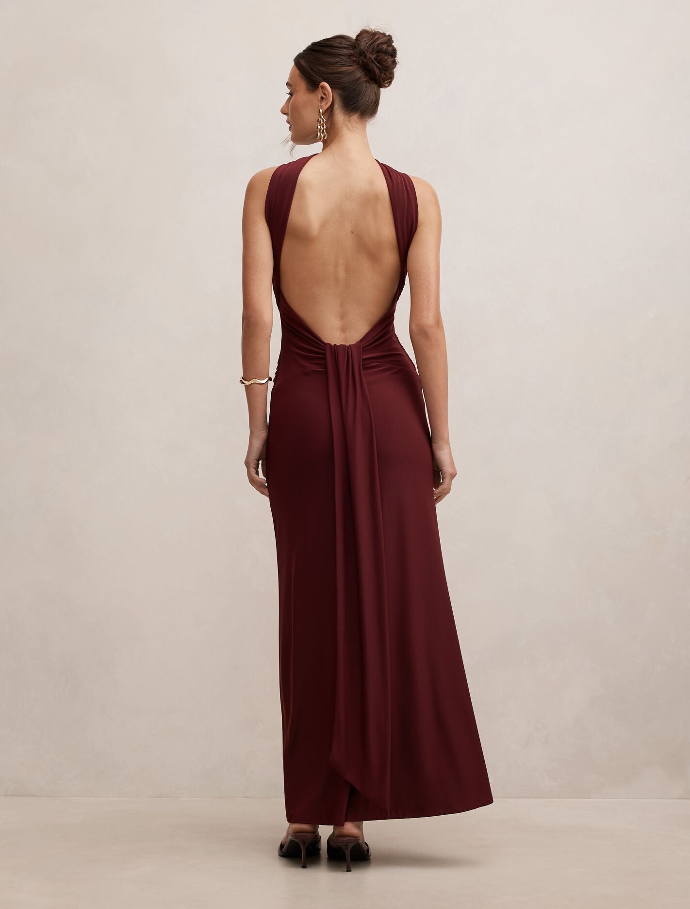 Rosalba Gathered Panel Maxi Dress Forever New