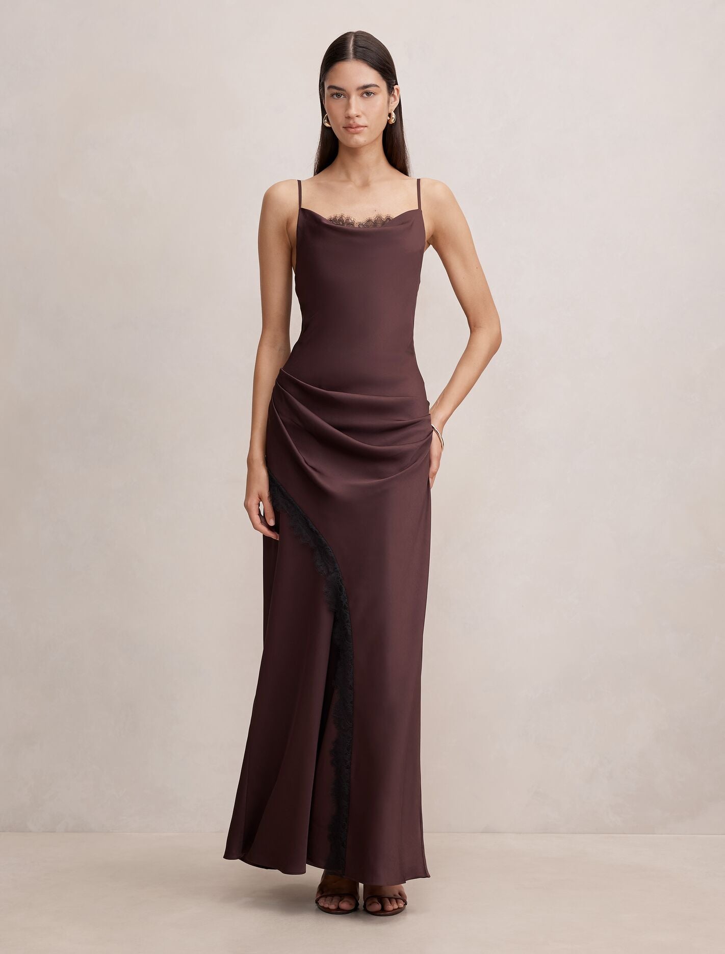 Ivara Lace Cowl Maxi Dress Forever New