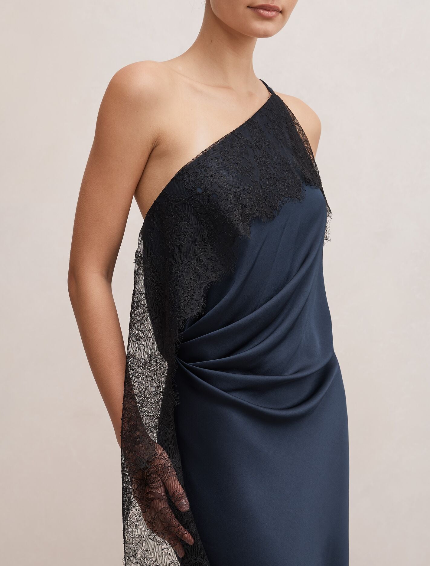 Sylvie Asym Satin Bias Dress Forever New