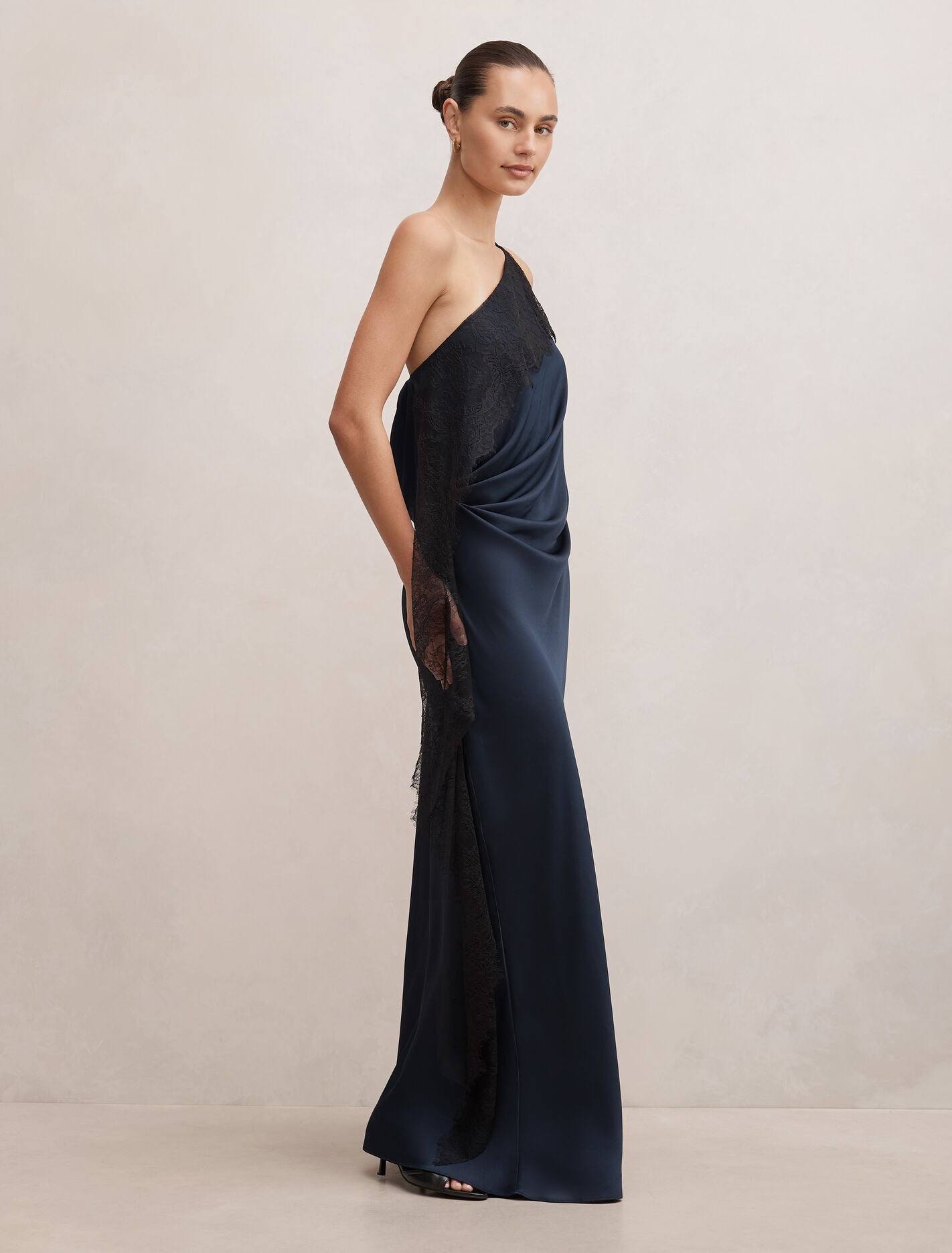 Sylvie Asym Satin Bias Dress Forever New