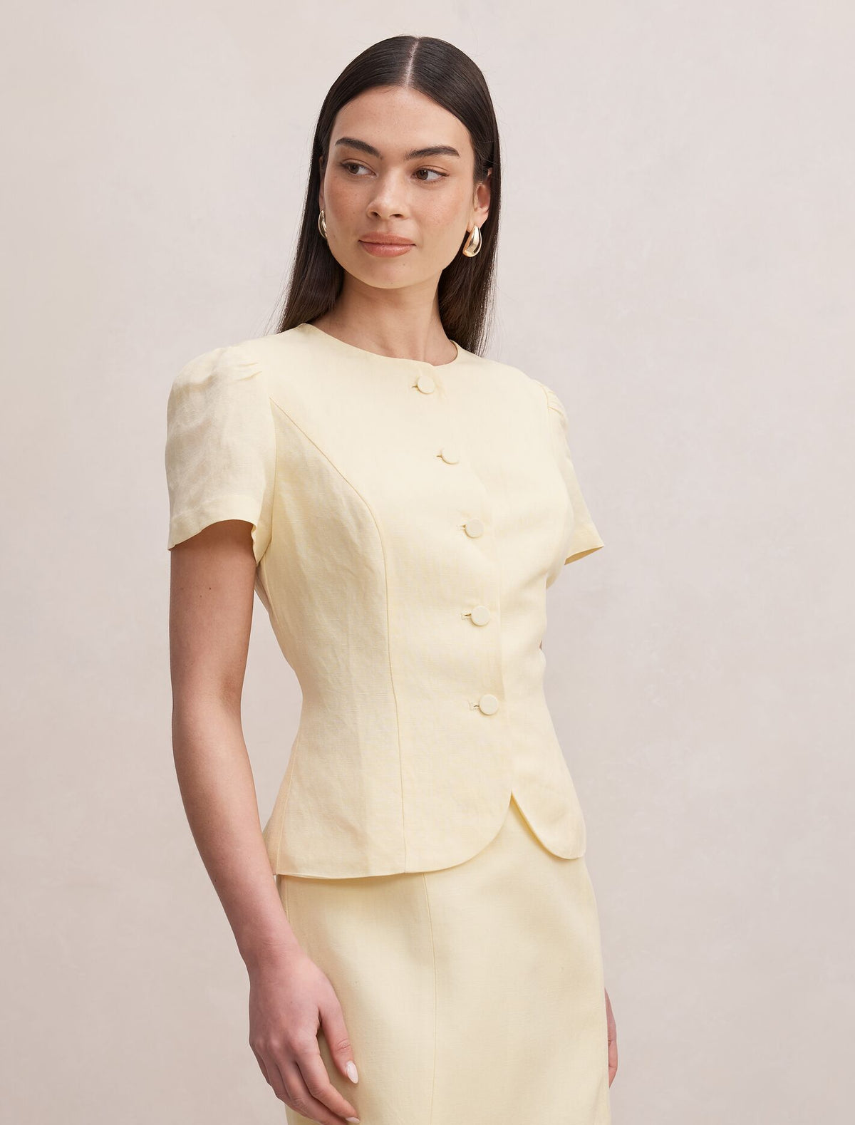 Cartia Button Down Top Forever New