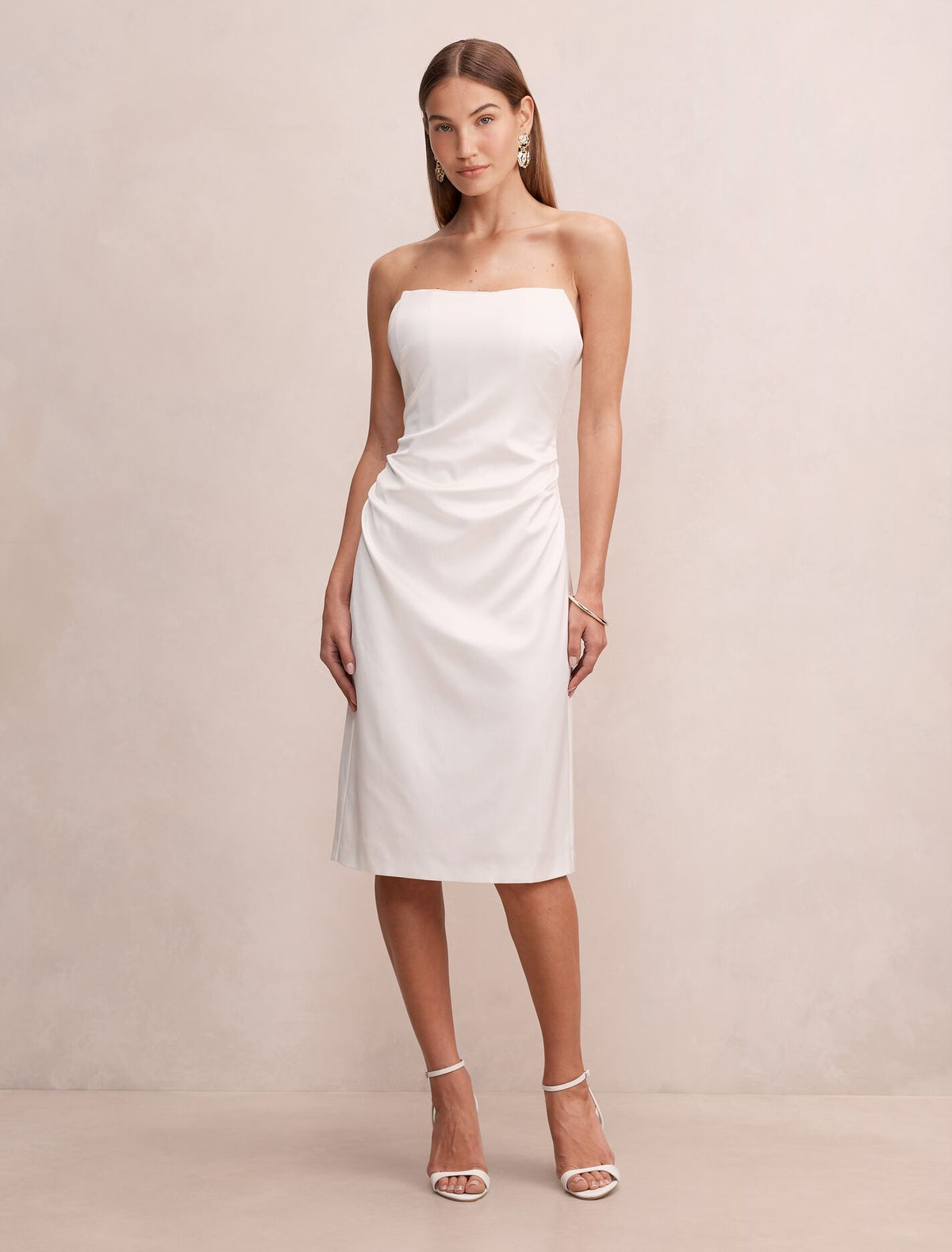 Ivana Strapless Midi Dress