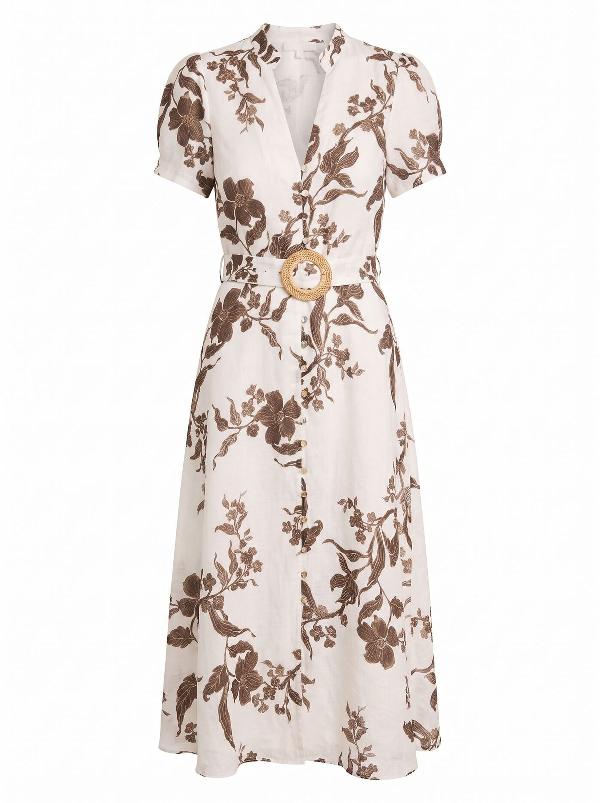 Bree Printed Shirt Midi Dress Forever New