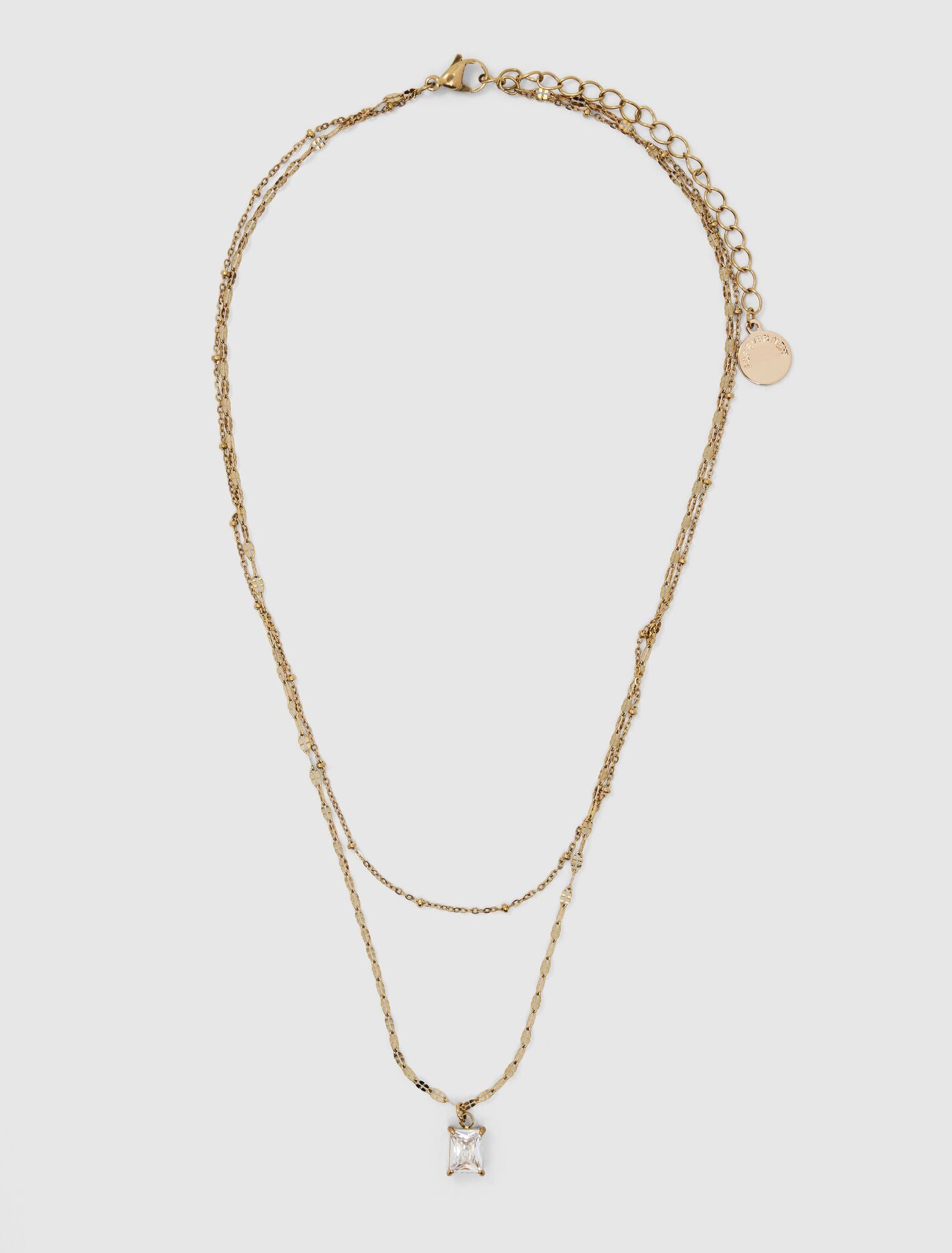 Taylah Waterproof Cubic Zirconia Pendant Necklace 0 Gold Plated Forever New
