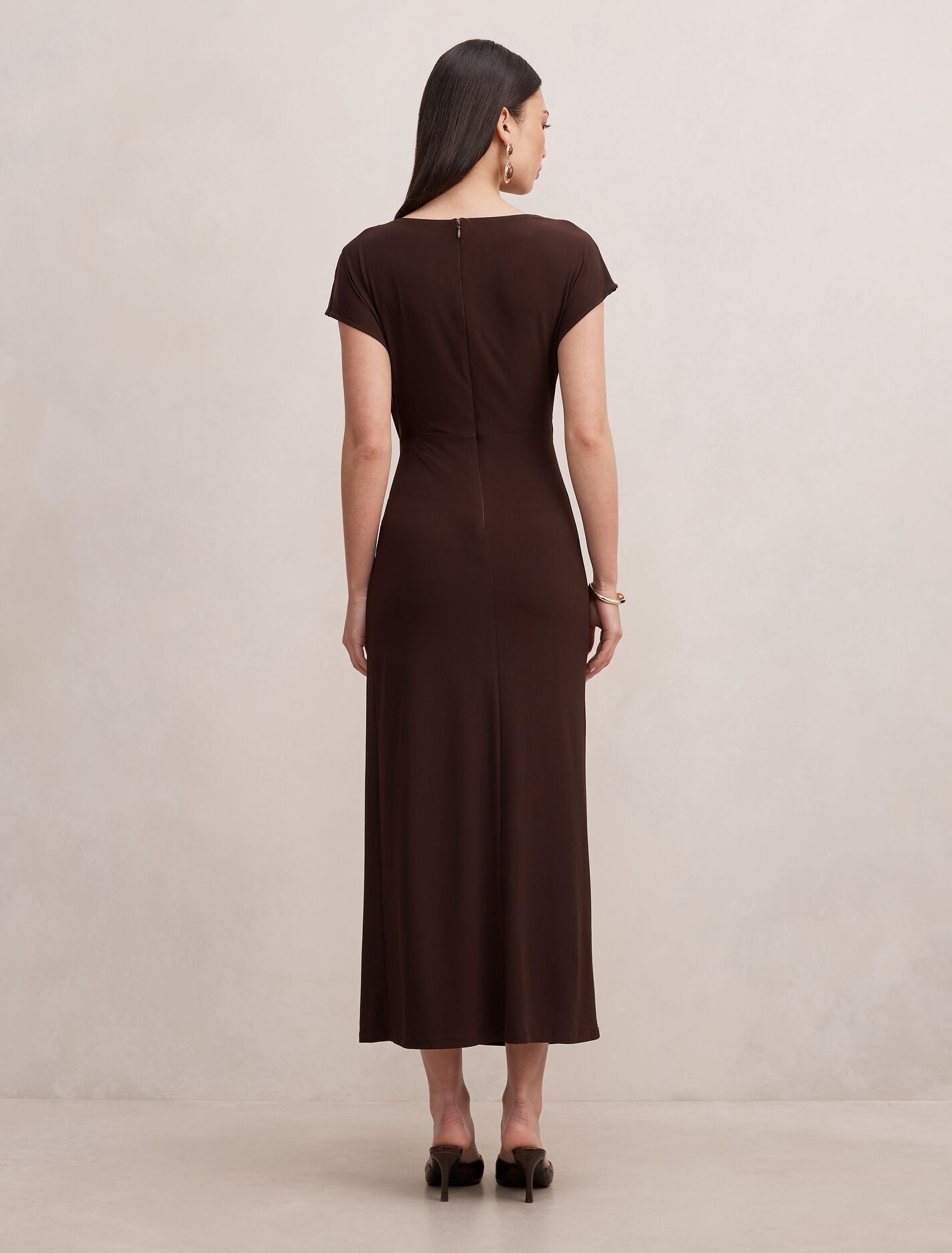 Lacie Draped Jersey Midi Dress Forever New