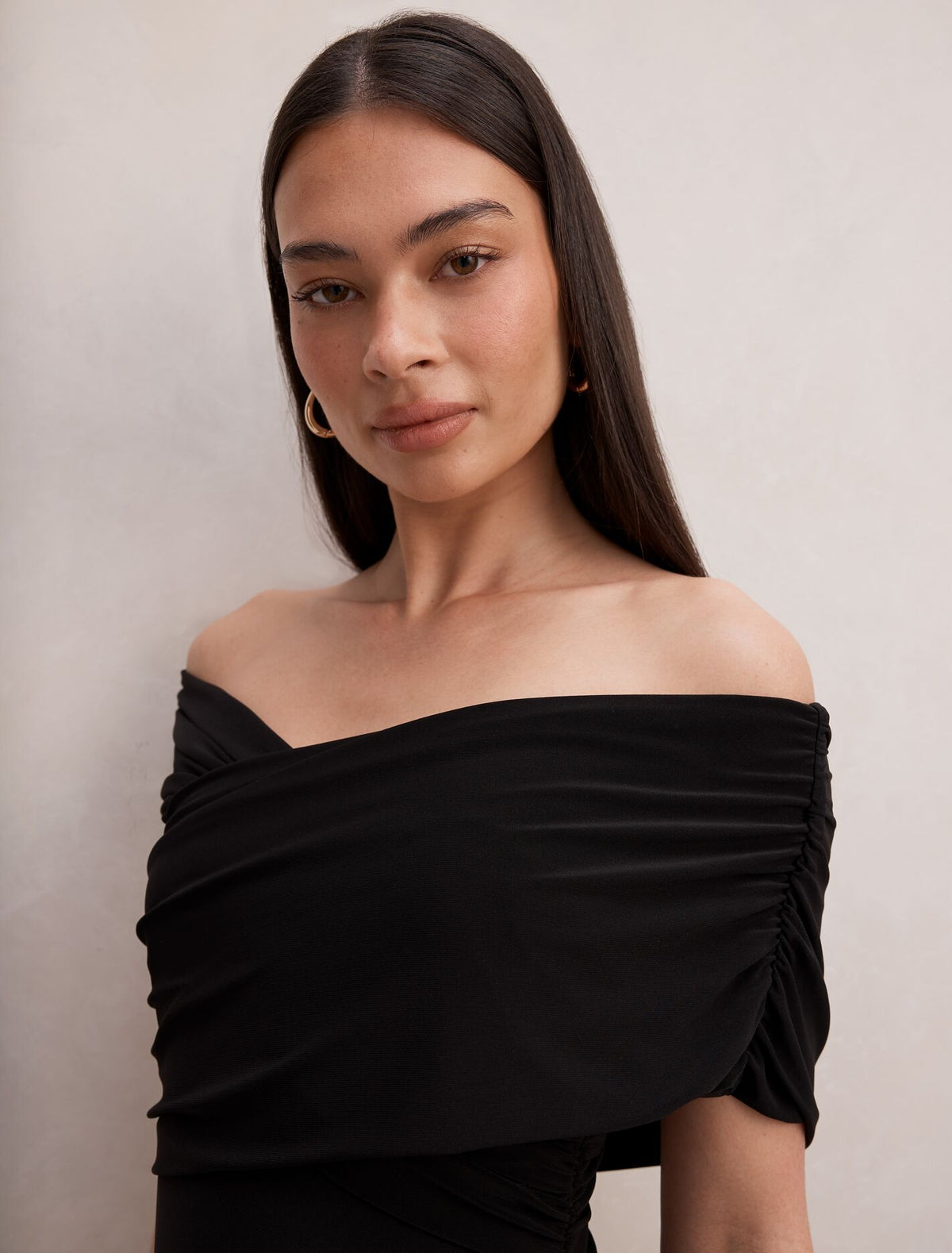 Nika Off Shoulder Midi Dress Forever New